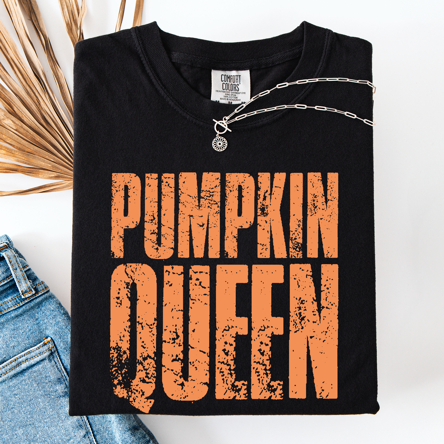 Pumpkin Queen, Halloween, Autumn, Fall, Comfort Colors T-Shirt