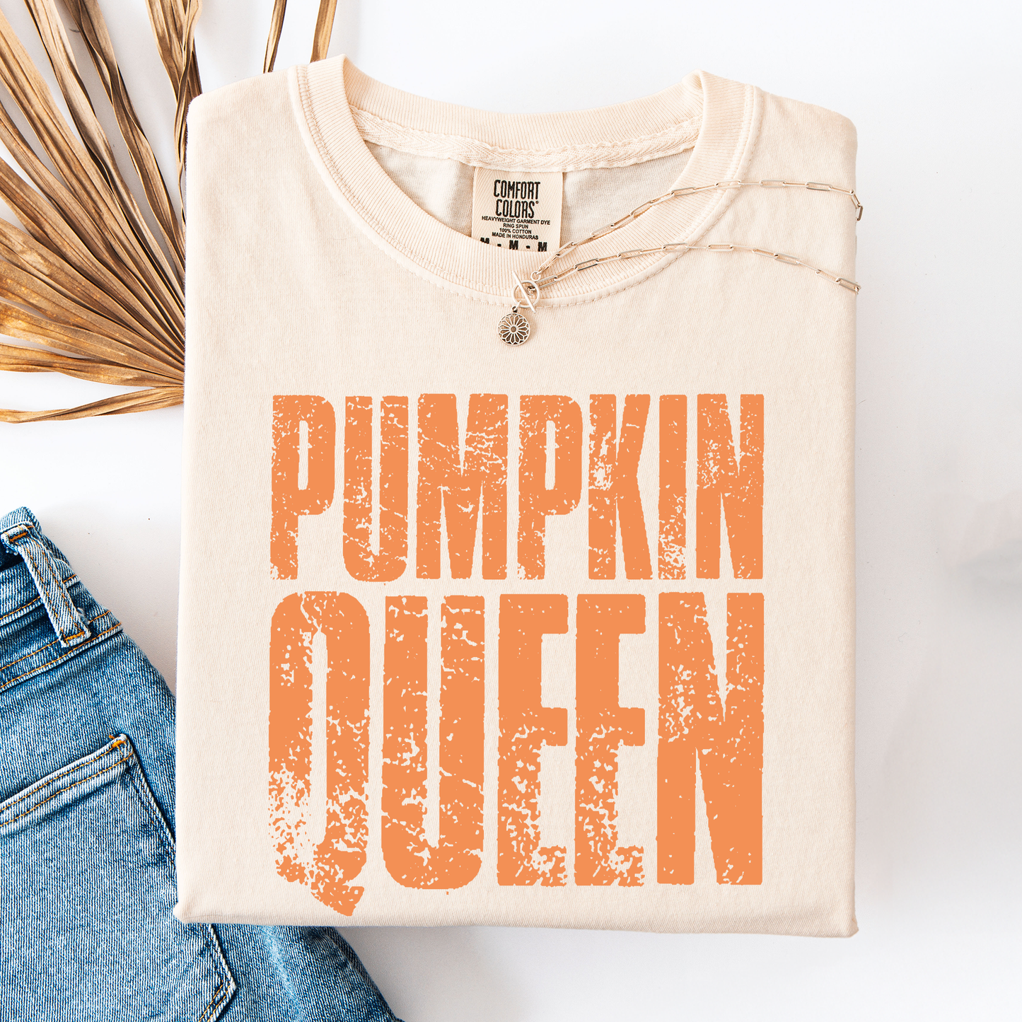 Pumpkin Queen, Halloween, Autumn, Fall, Comfort Colors T-Shirt