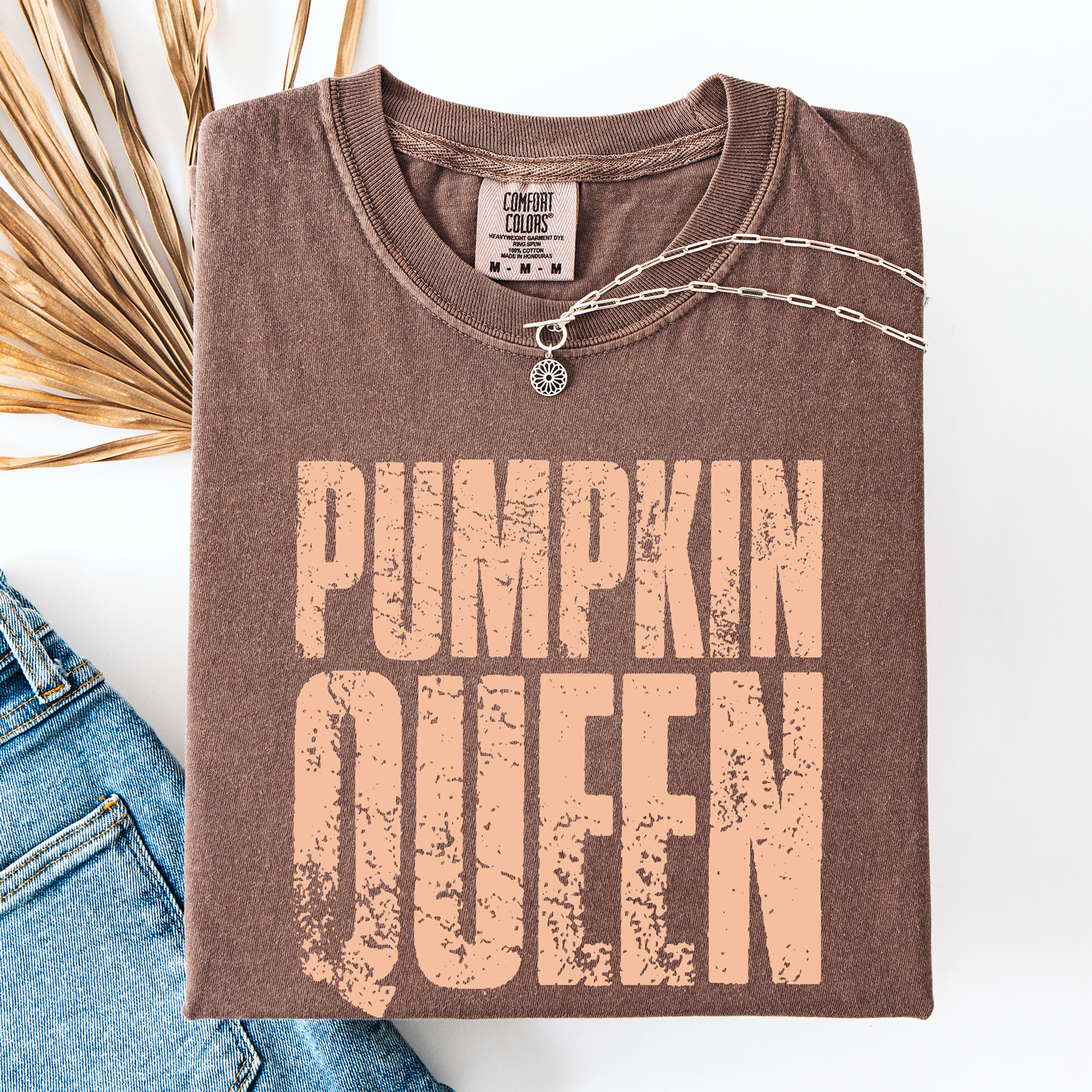 Pumpkin Queen, Halloween, Autumn, Fall, Comfort Colors T-Shirt