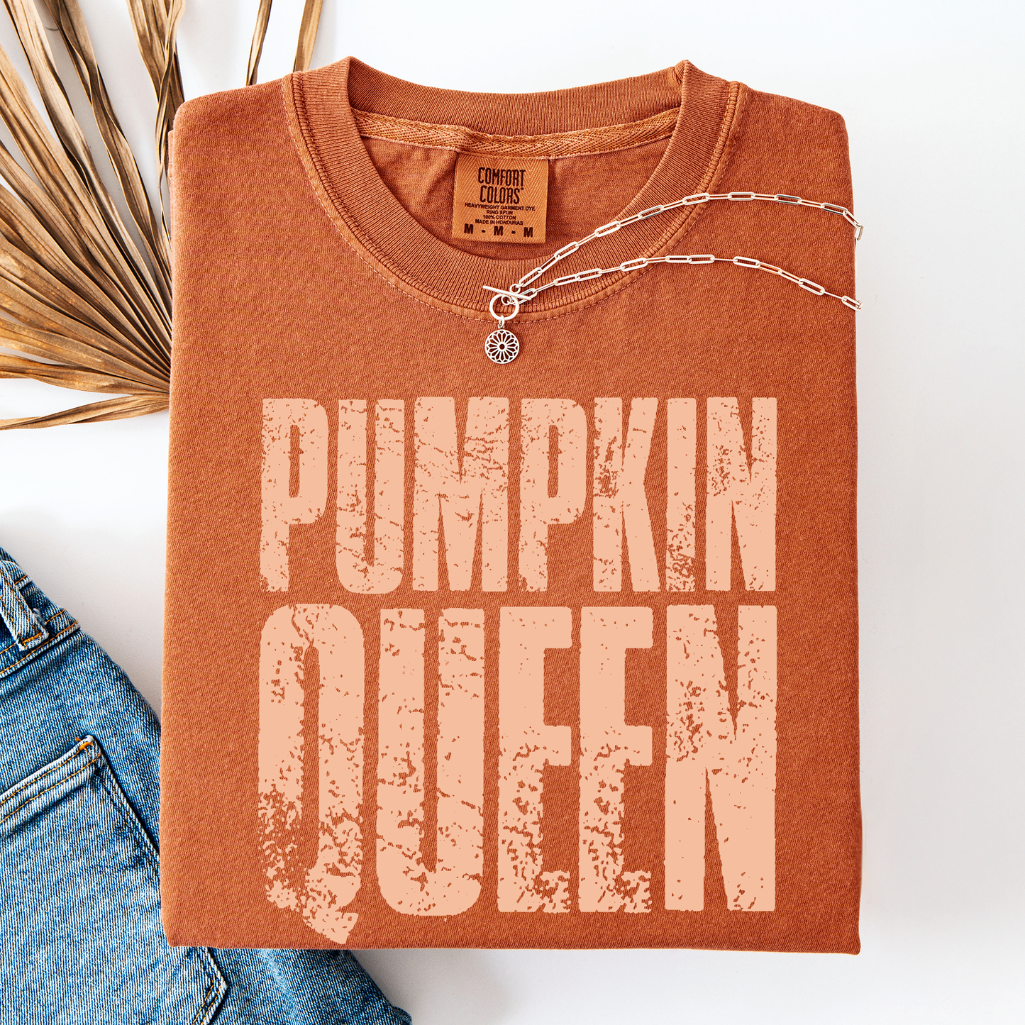 Pumpkin Queen, Halloween, Autumn, Fall, Comfort Colors T-Shirt