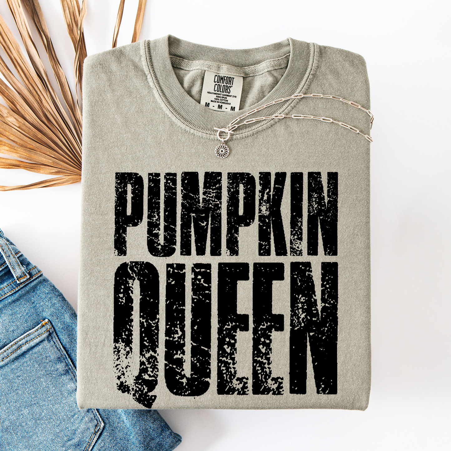 Pumpkin Queen, Halloween, Autumn, Fall, Comfort Colors T-Shirt