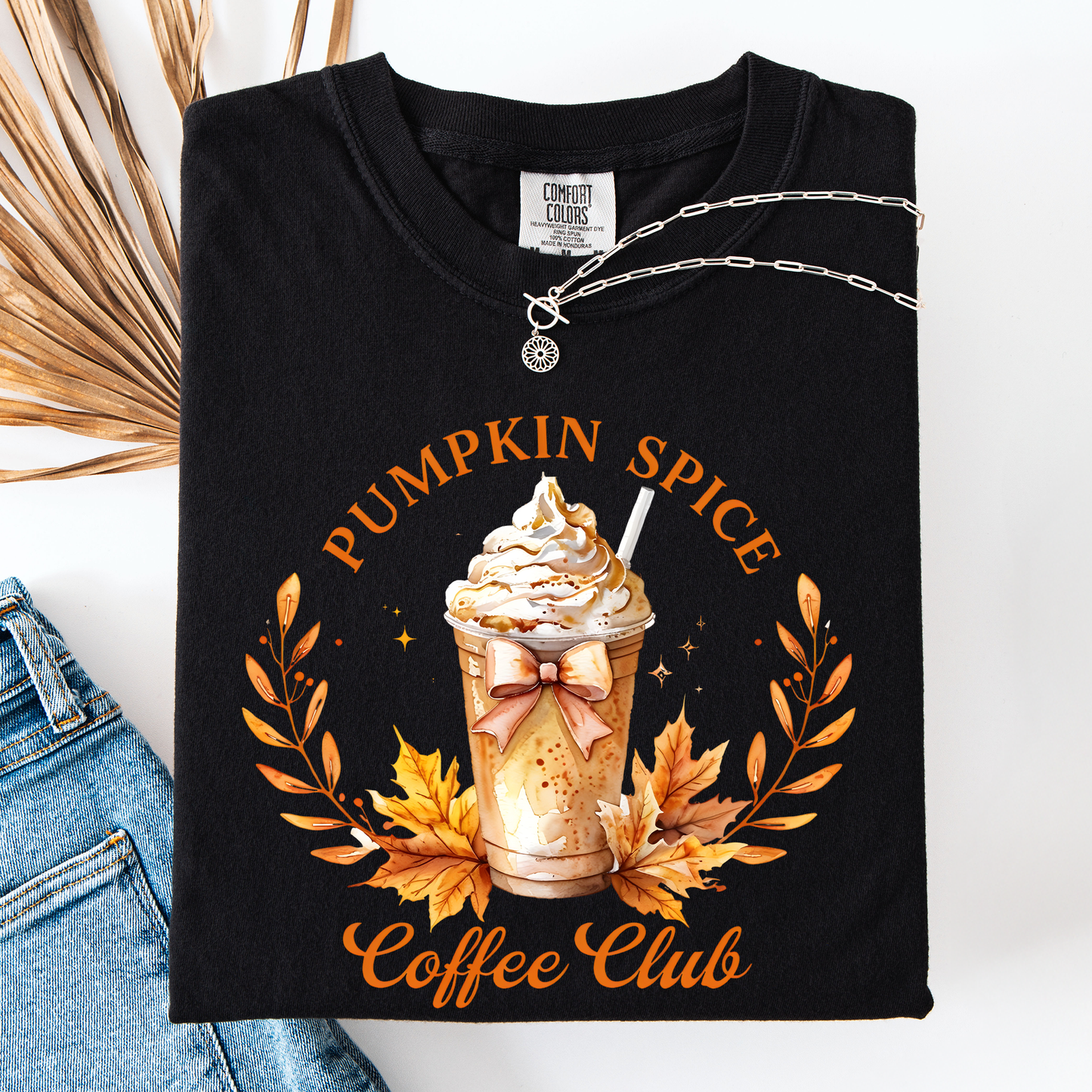 Pumpkin Spice Coffee Club, Autumn, Halloween, Fall, Comfort Colors T-Shirt