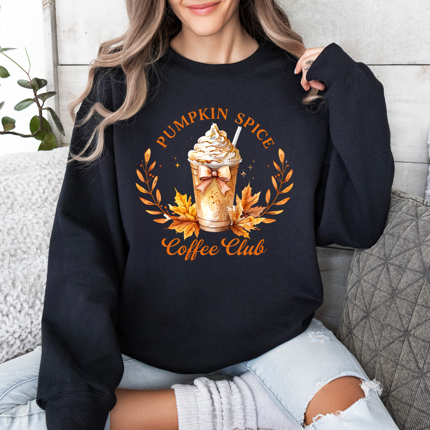 Pumpkin Spice Coffee Club, Autumn, Halloween, Fall Sweatshirt