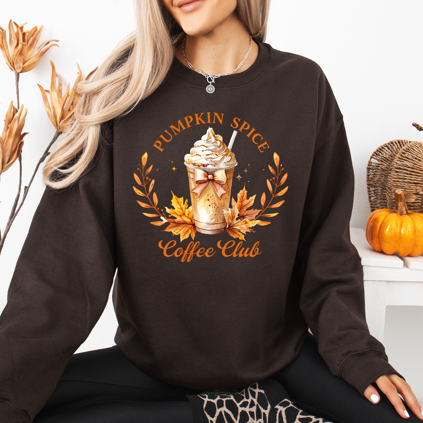 Pumpkin Spice Coffee Club, Autumn, Halloween, Fall Sweatshirt
