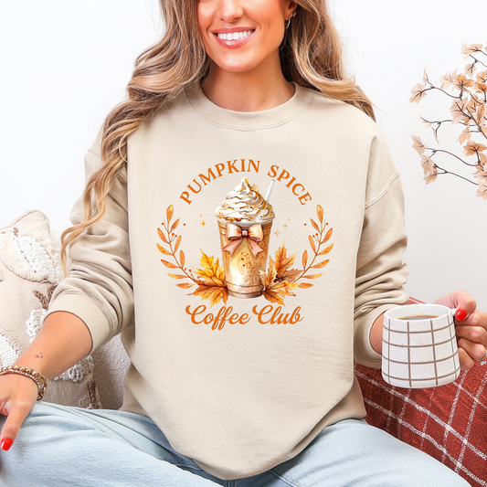 Pumpkin Spice Coffee Club, Autumn, Halloween, Fall Sweatshirt