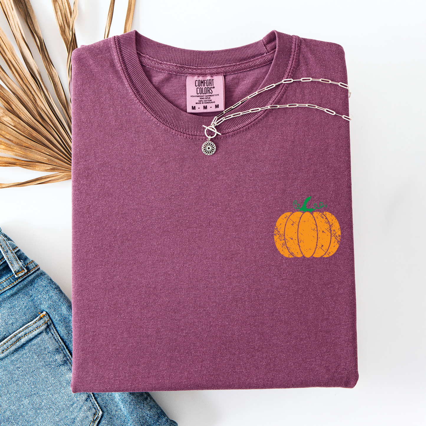 Pumpkin, Halloween, Fall, Autumn, Pocket, Comfort Colors T-Shirt