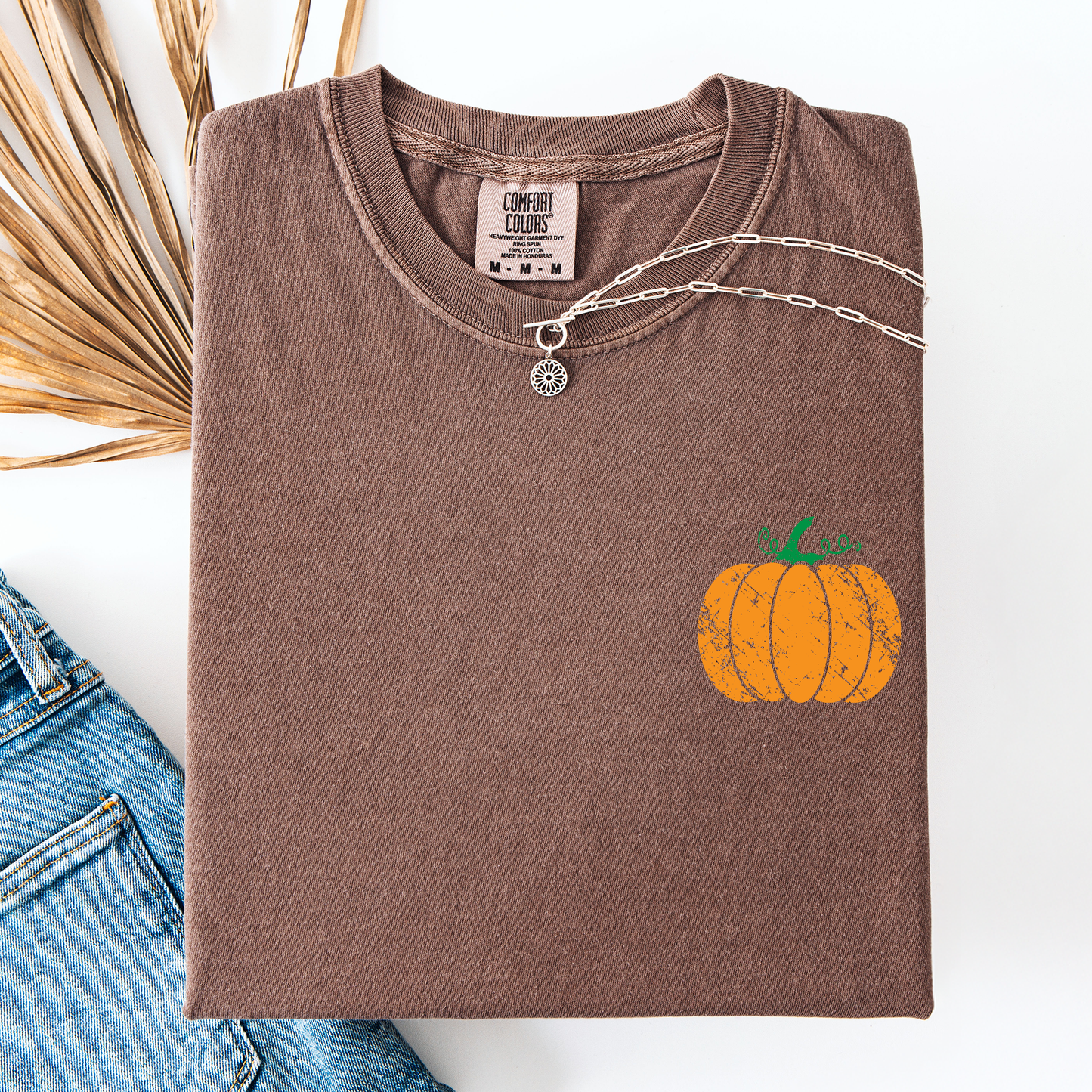 Pumpkin, Halloween, Fall, Autumn, Pocket, Comfort Colors T-Shirt