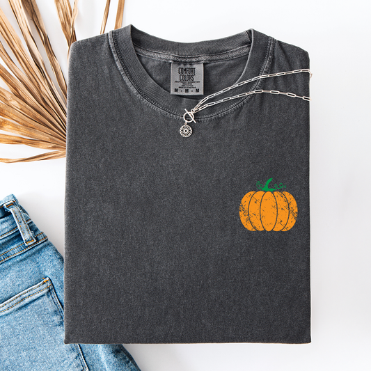 Pumpkin, Halloween, Fall, Autumn, Pocket, Comfort Colors T-Shirt