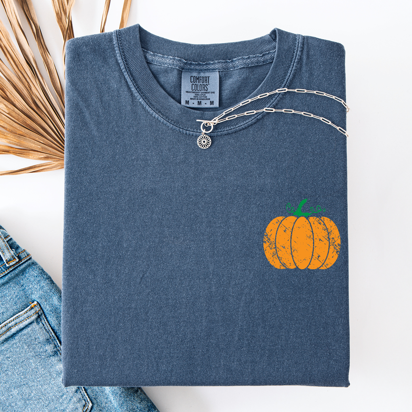 Pumpkin, Halloween, Fall, Autumn, Pocket, Comfort Colors T-Shirt