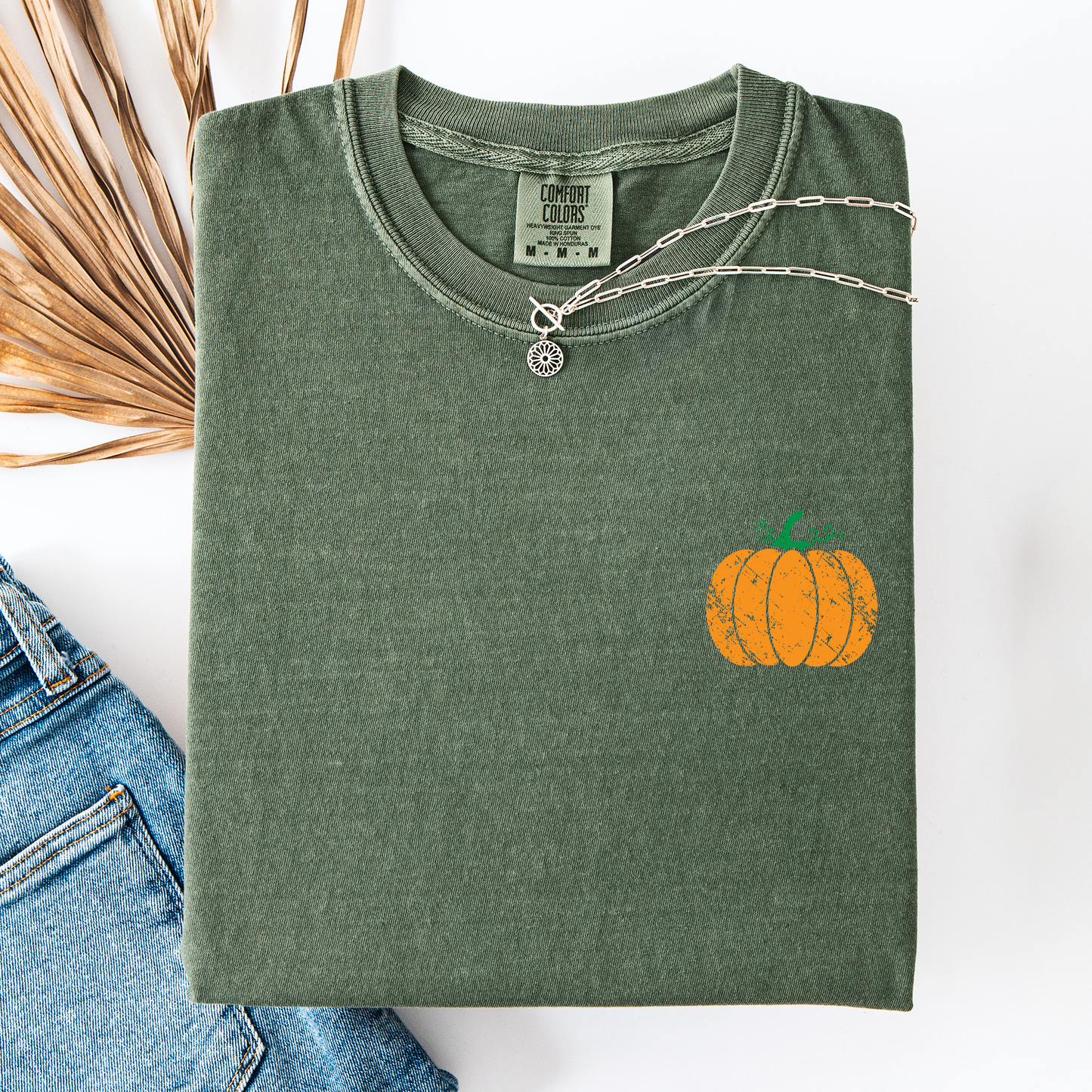 Pumpkin, Halloween, Fall, Autumn, Pocket, Comfort Colors T-Shirt