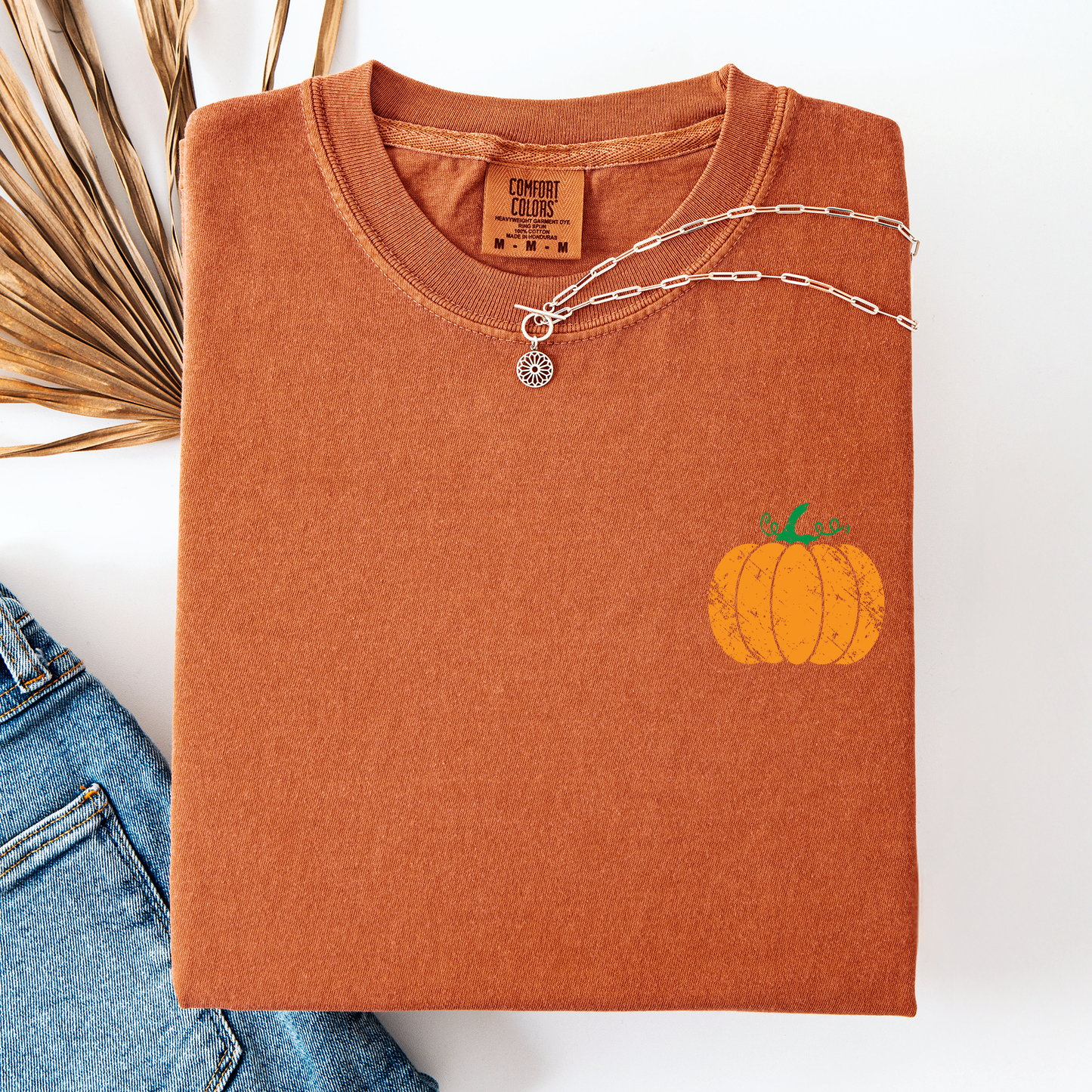 Pumpkin, Halloween, Fall, Autumn, Pocket, Comfort Colors T-Shirt