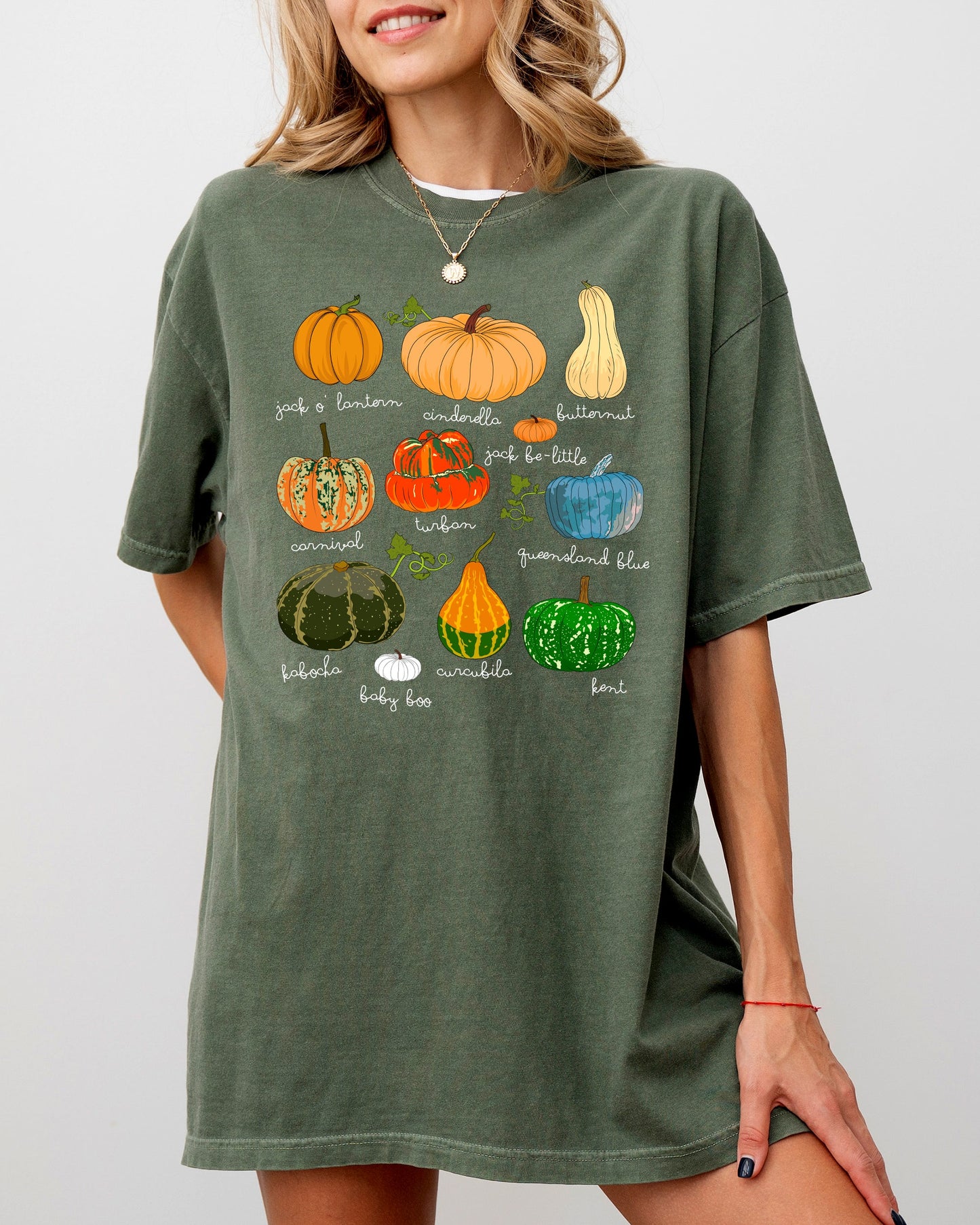 Pumpkins, Jack-o-lantern, Fall, Autumn, Halloween, Thanksgiving Shirt Comfort Colors T-Shirt