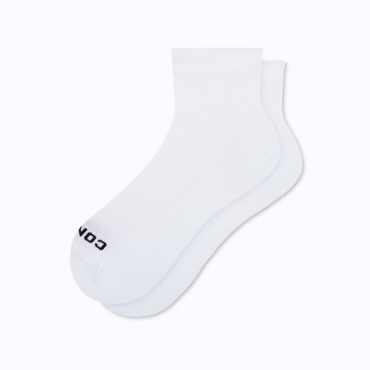 Quarter Ankle Compression Socks White