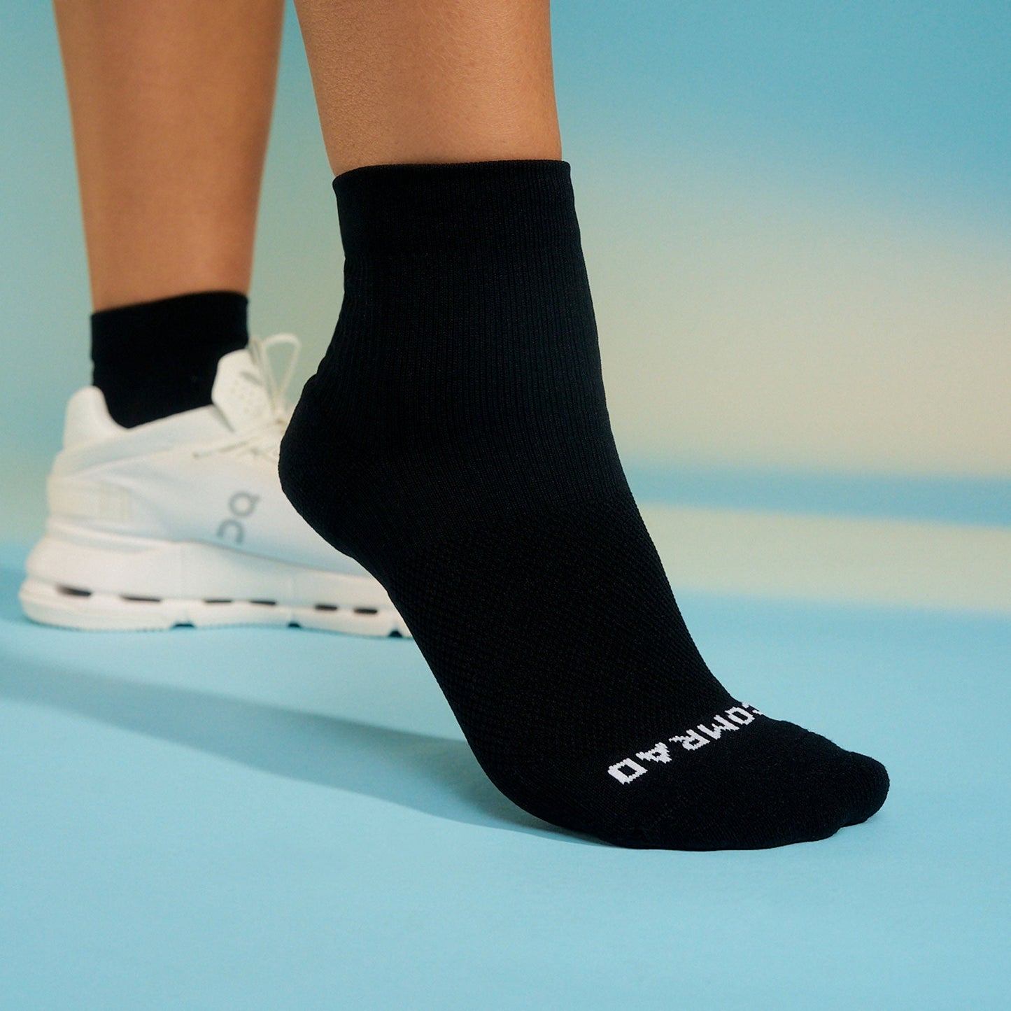 Quarter Ankle Compression Socks Black
