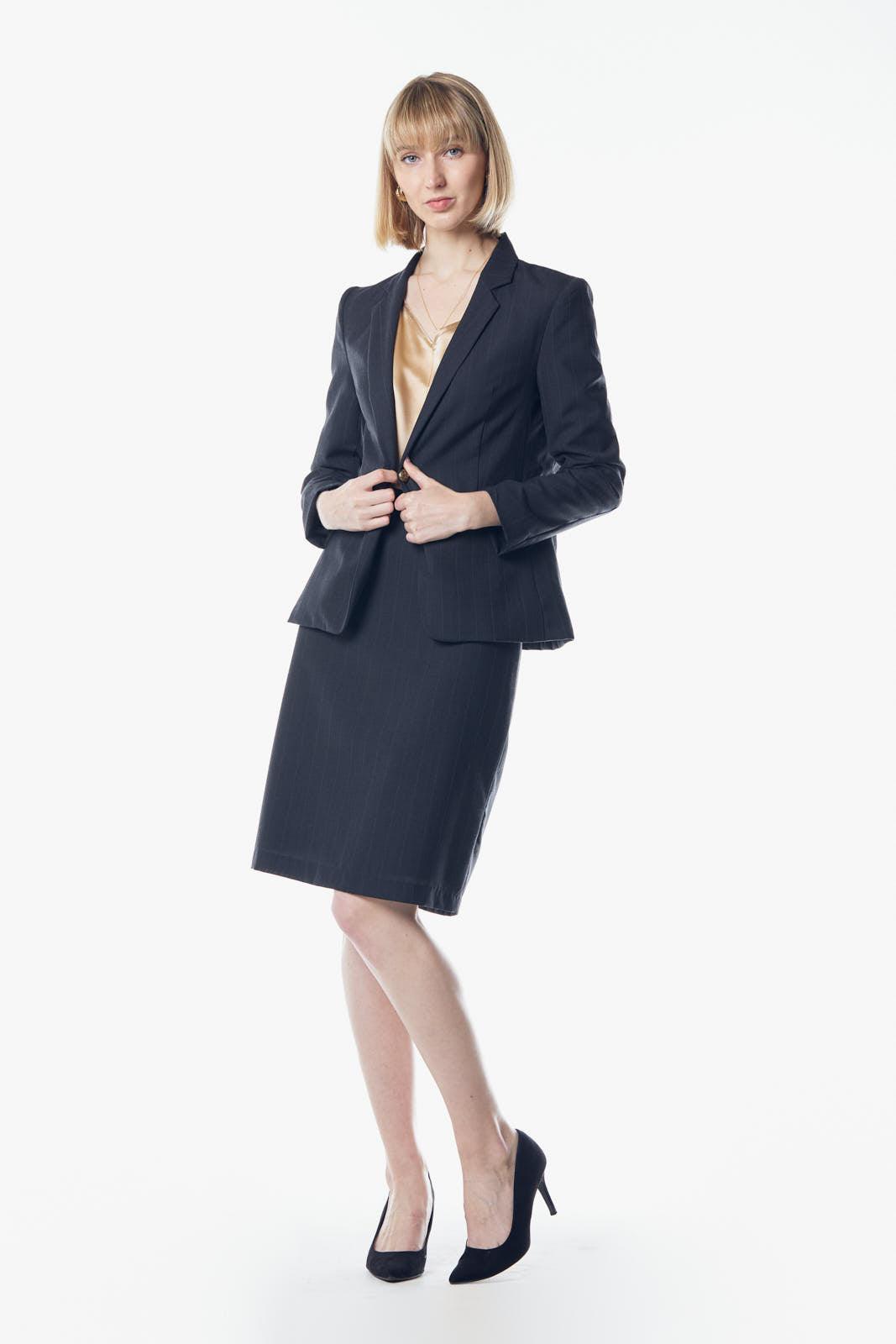 Tailoring Dark Grey Classic Single-Breasted Blazer Le Réussi®