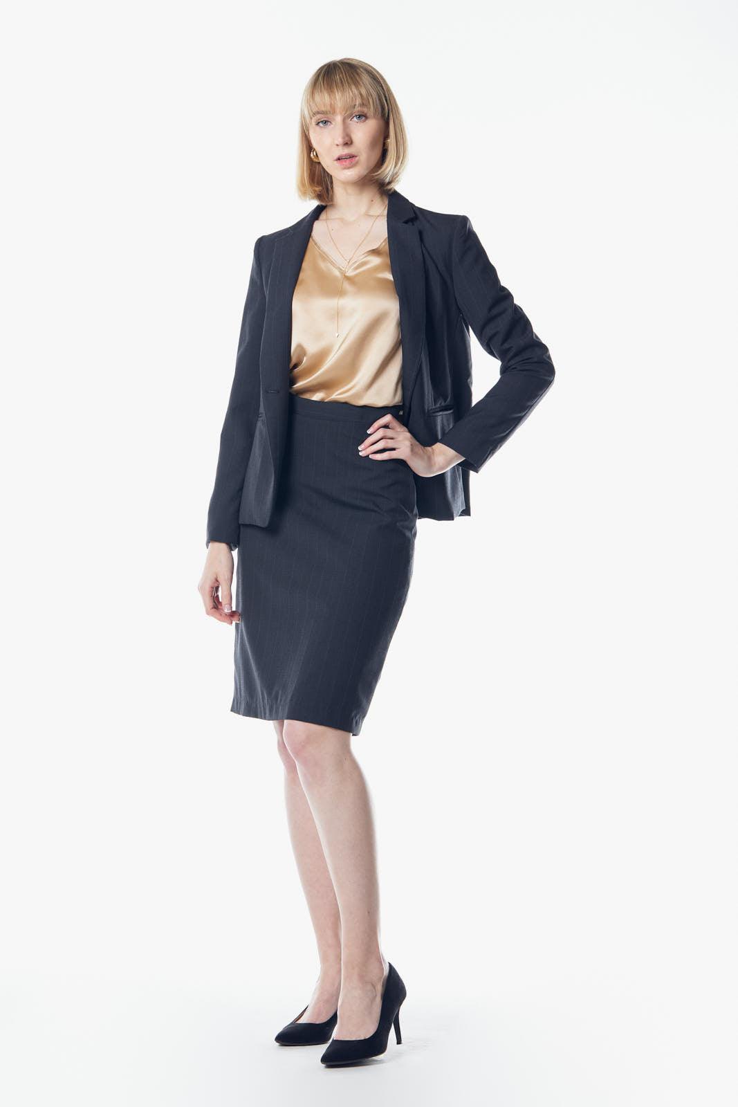 Tailoring Dark Grey Classic Single-Breasted Blazer Le Réussi®