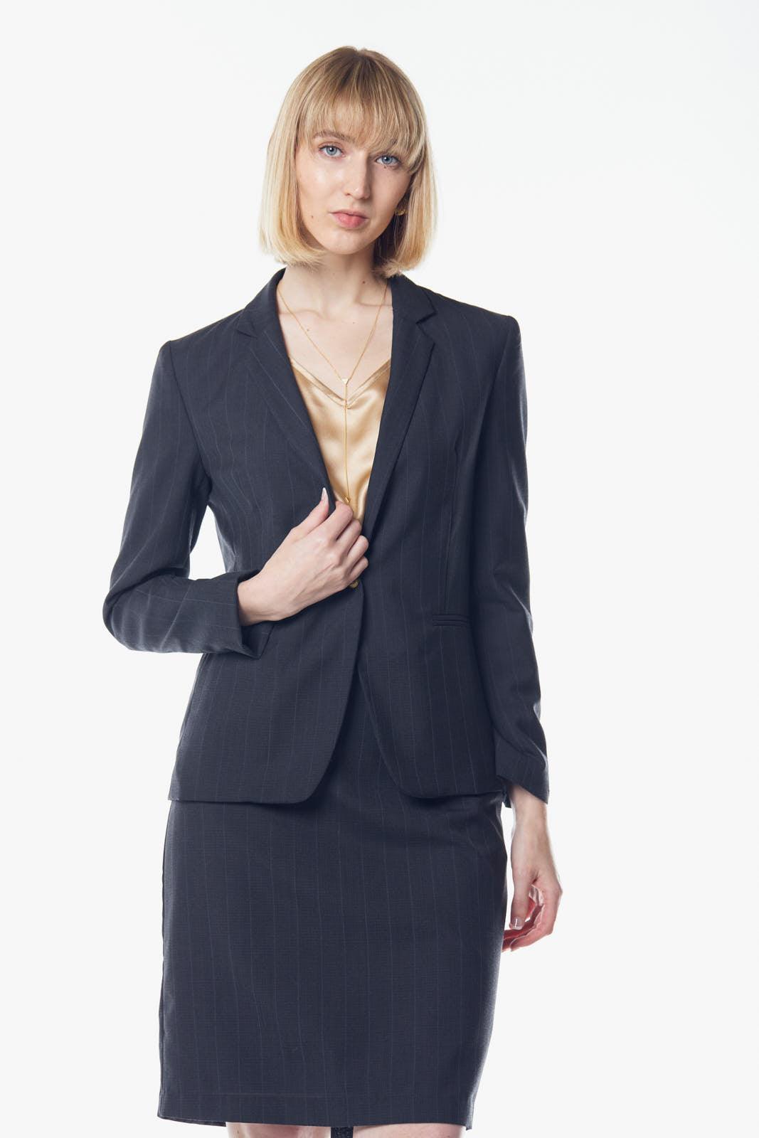 Tailoring Dark Grey Classic Single-Breasted Blazer Le Réussi®