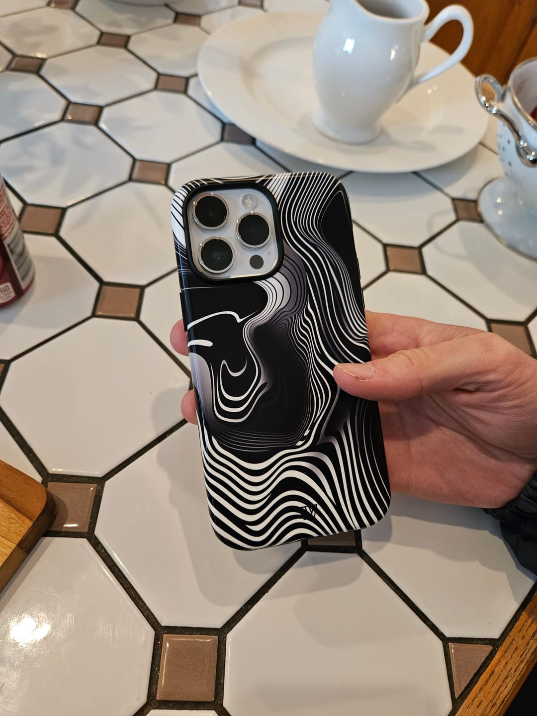 Abstract Zebra Stripes Tough Phone Case