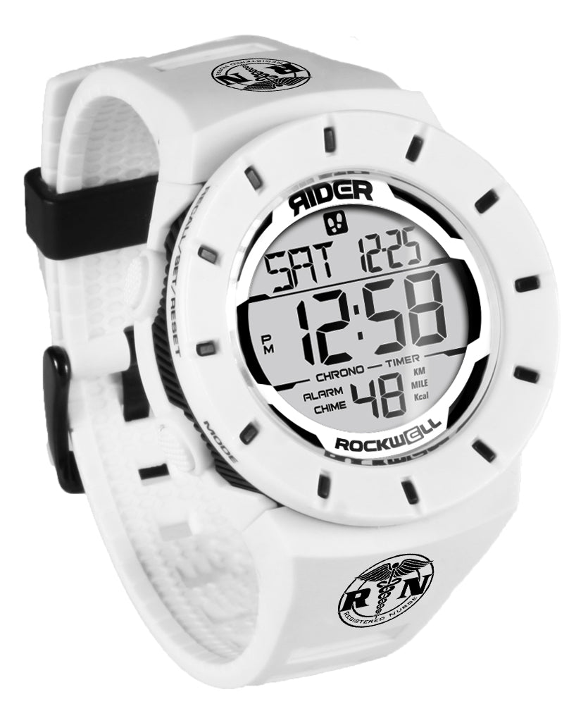Coliseum Fit™ Forum White/Black RN Edition Watch