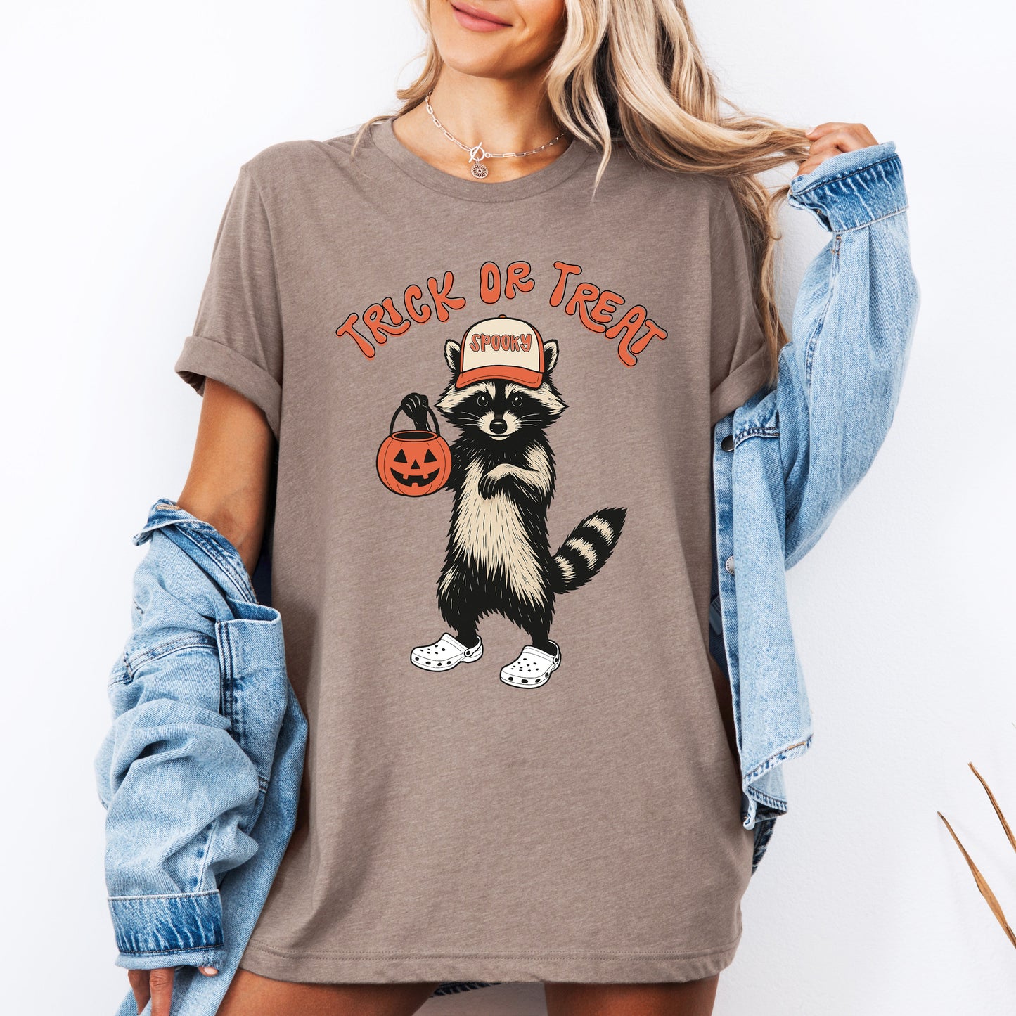 Raccoon, Trick or Treat, Cute, Halloween, Spooky, Tshirt