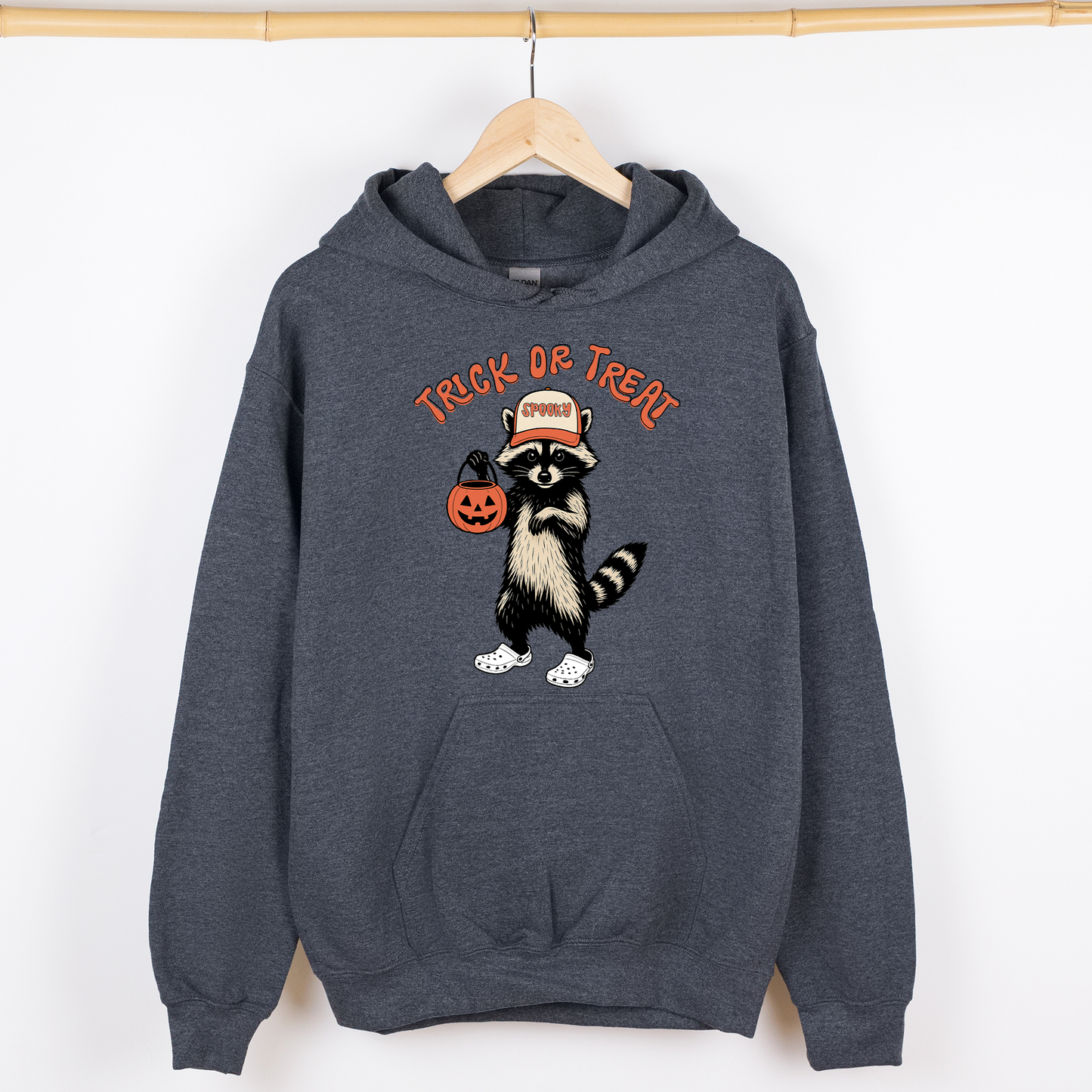 Raccoon, Trick or Treat, Cute, Halloween, Spooky, Graphic Hoodie, Hooded Sweatshirt
