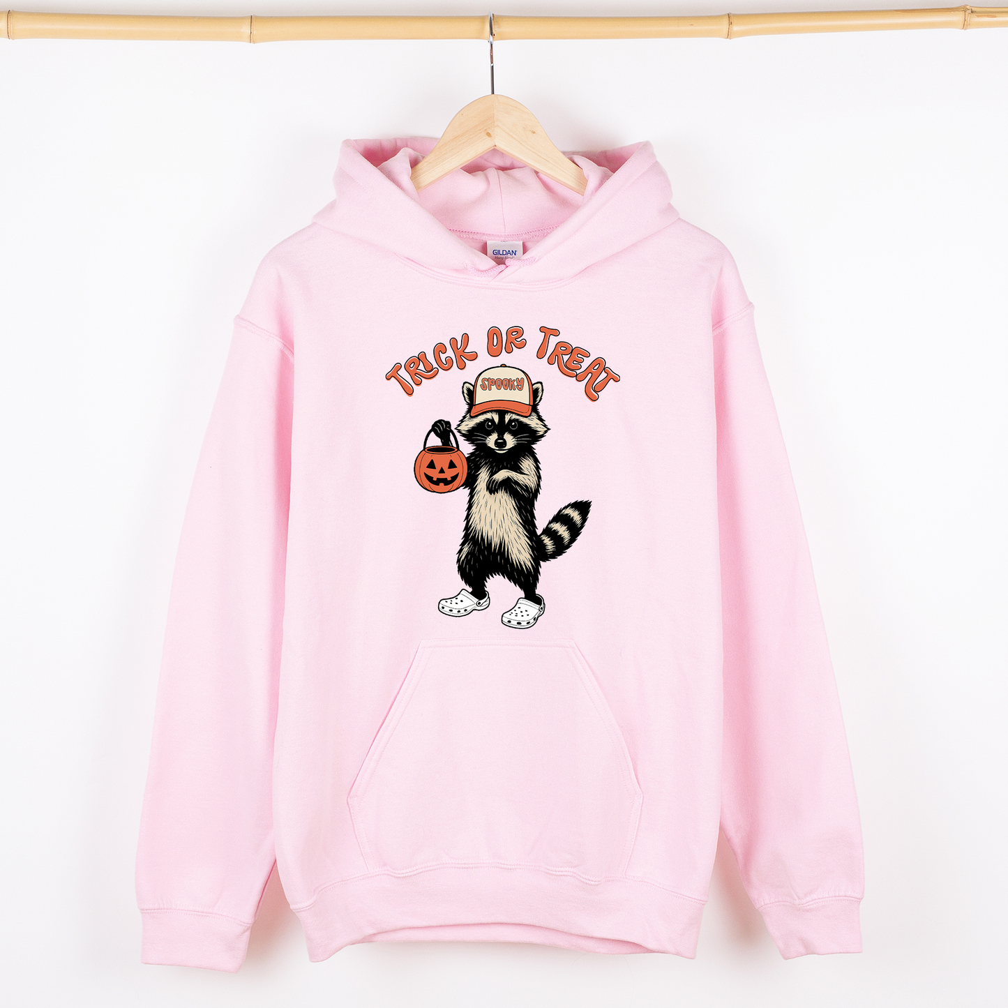 Raccoon, Trick or Treat, Cute, Halloween, Spooky, Graphic Hoodie, Hooded Sweatshirt