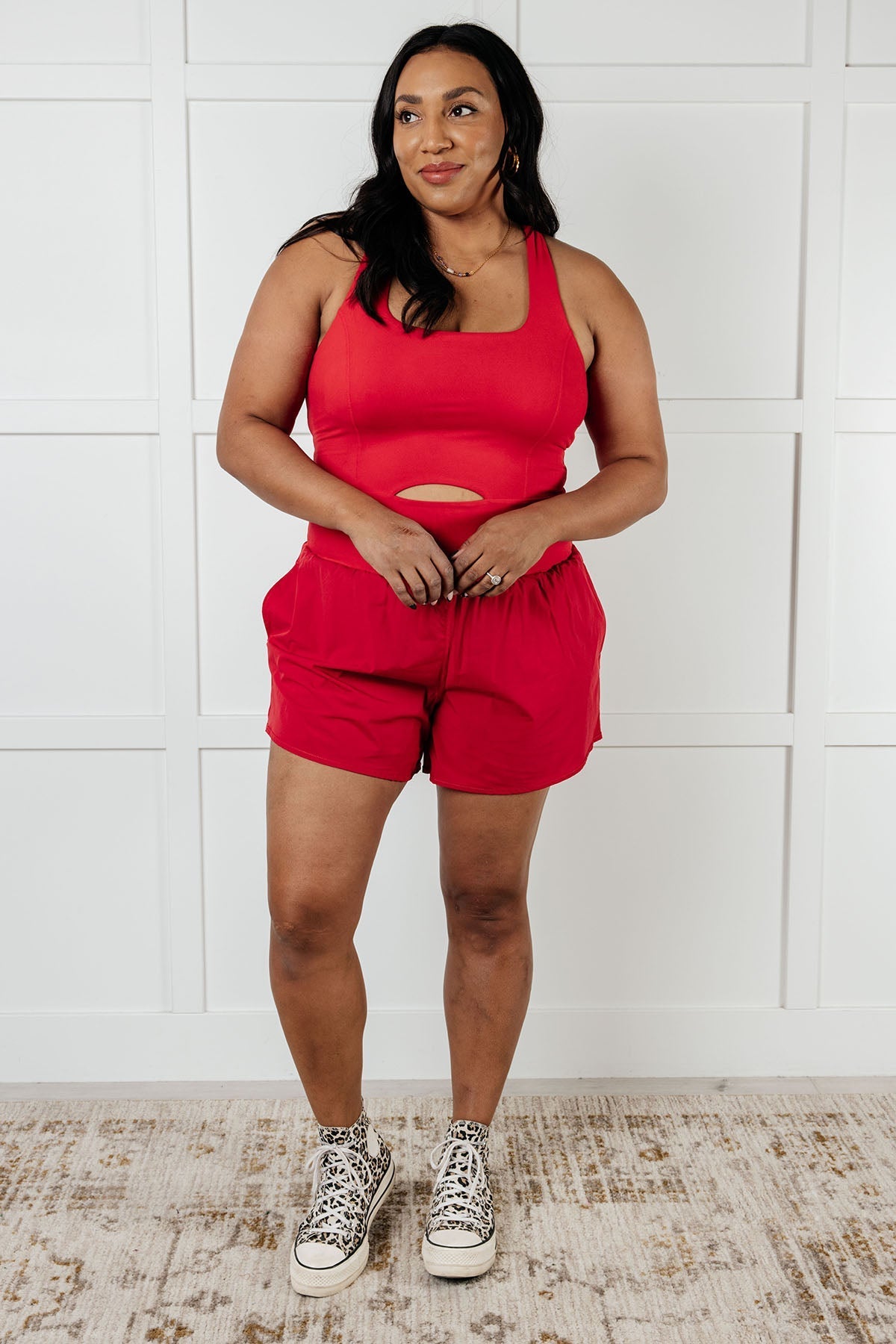 Raising Heart Rate Cutout True Red Runsie