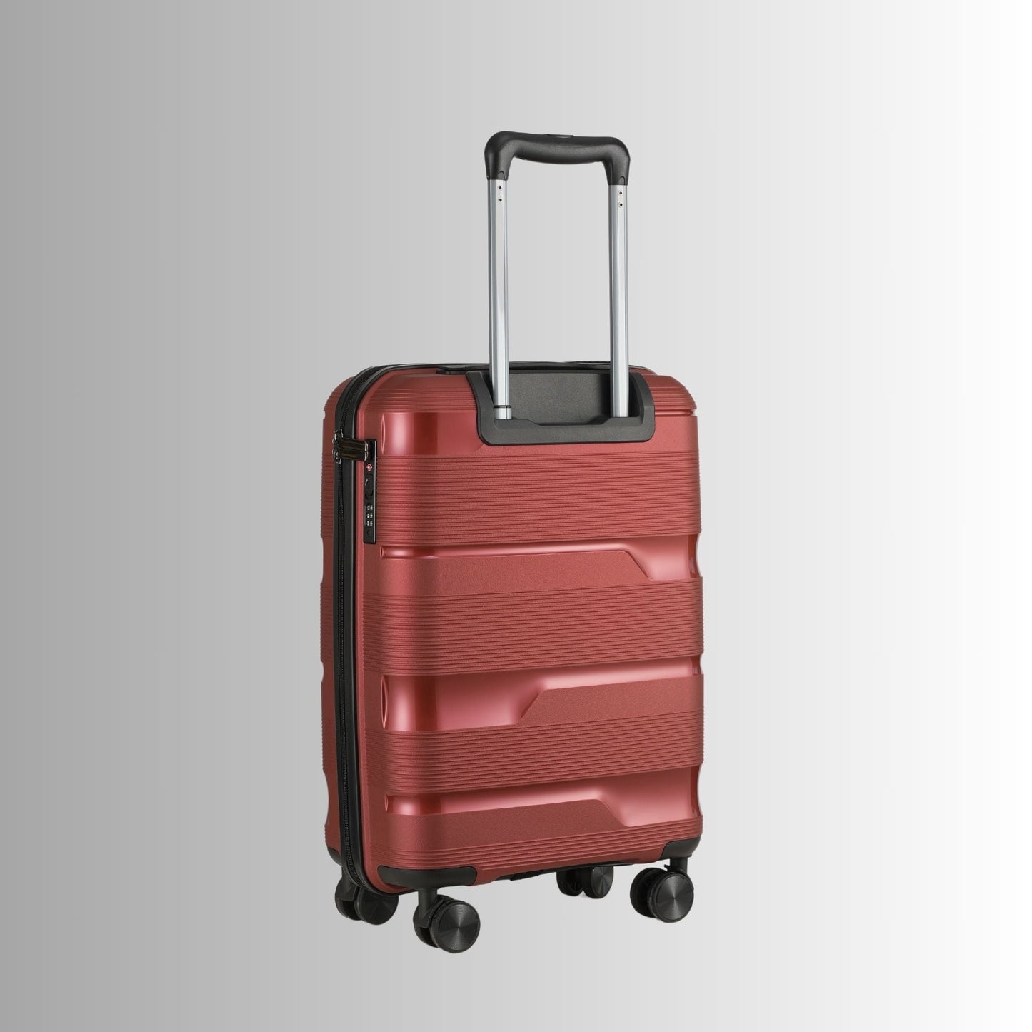 Red Hardcase Roller Luggage Set 28, 24, and 20 inch