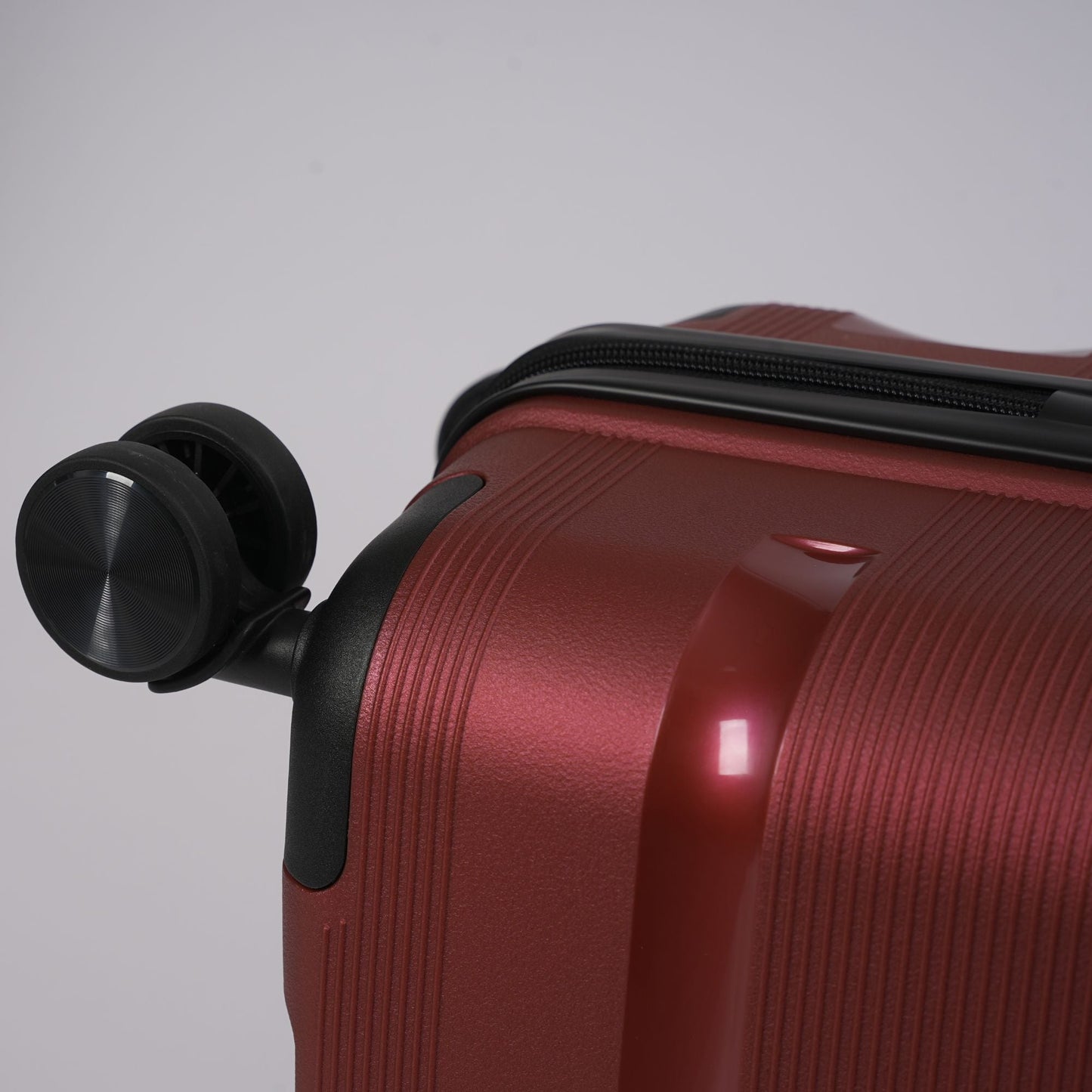 Red Hardcase Roller Luggage Set 28, 24, and 20 inch