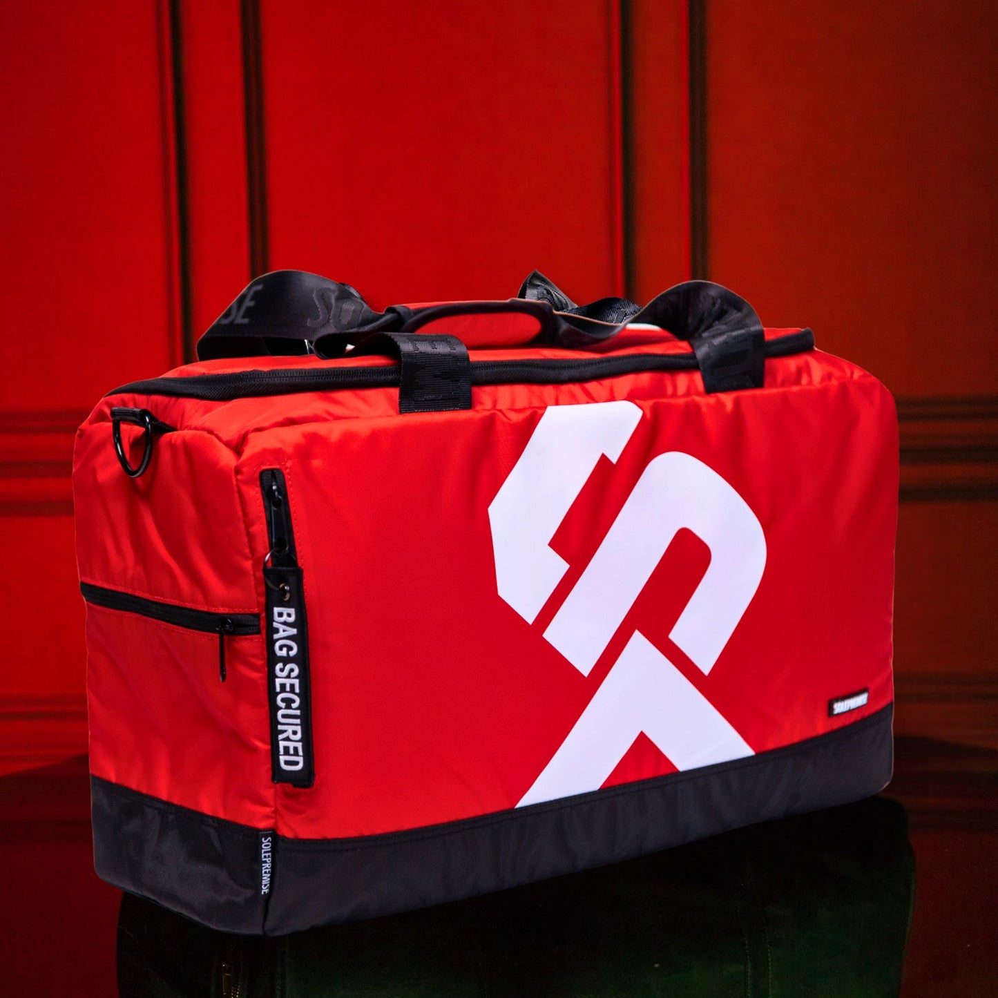 Red Sneaker Duffle TSA-Approved Carry-On Travel Bag