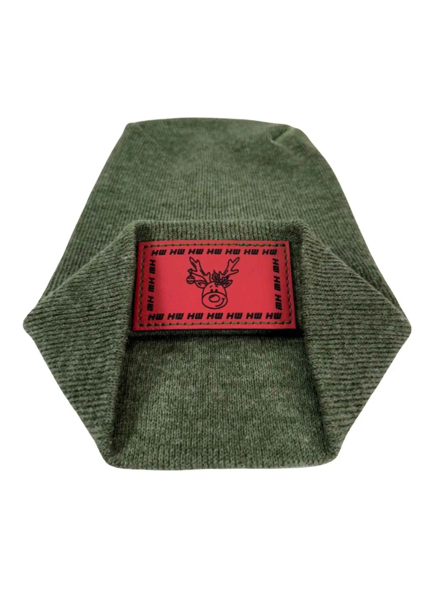 Reindeer Limited Edition, HW H-Stitch Beanie - Exclusive Christmas Hat Collection, GREEN