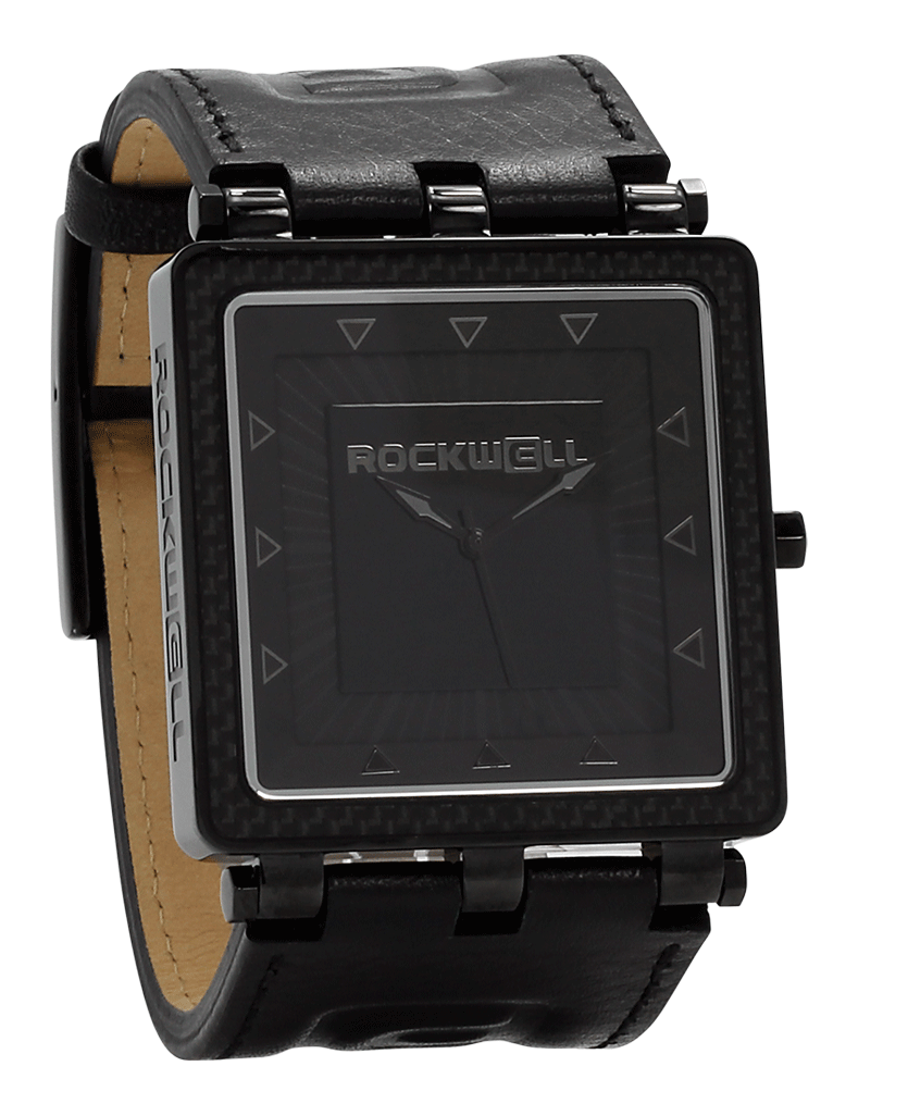 Carbon Fiber Phantom Black Leather Watch CF