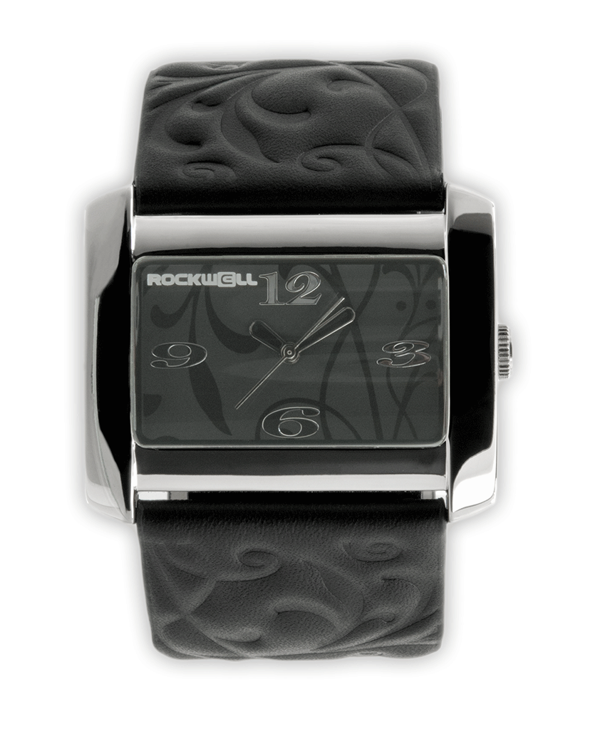 Vanessa Black Leather Band Watch Rockwell Time