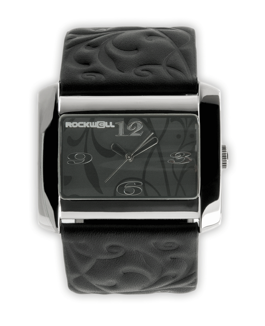 Vanessa Black Leather Band Watch Rockwell Time