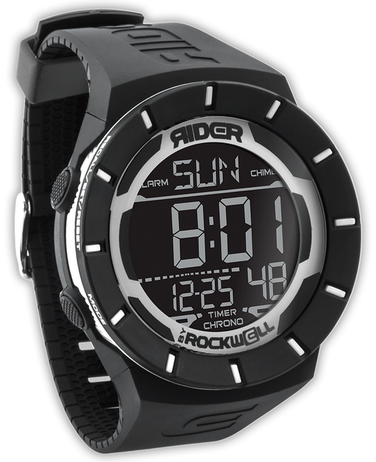 Coliseum Black/White Durable Multifunction Digital Watch Rockwell