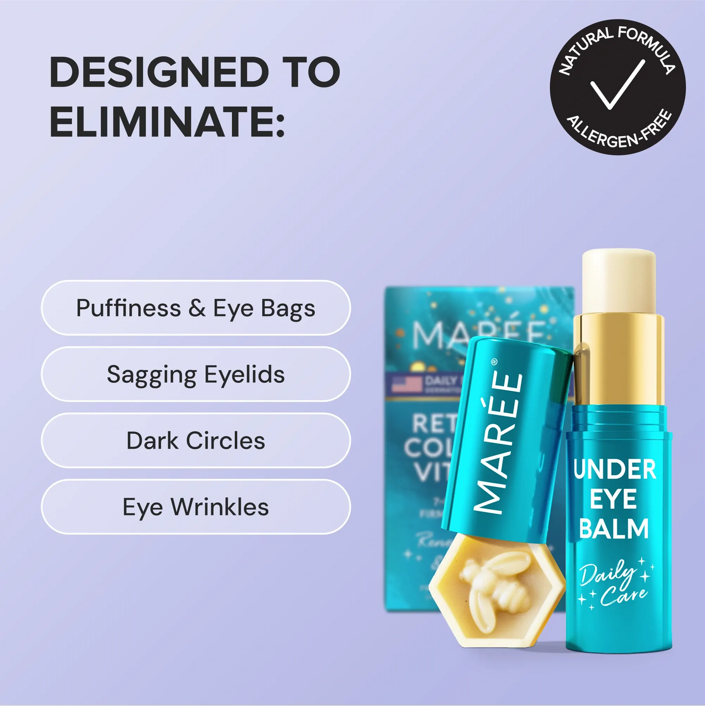 Instant Eye Smoother Balm Multi-Active Under Eye Balm Stick Maree