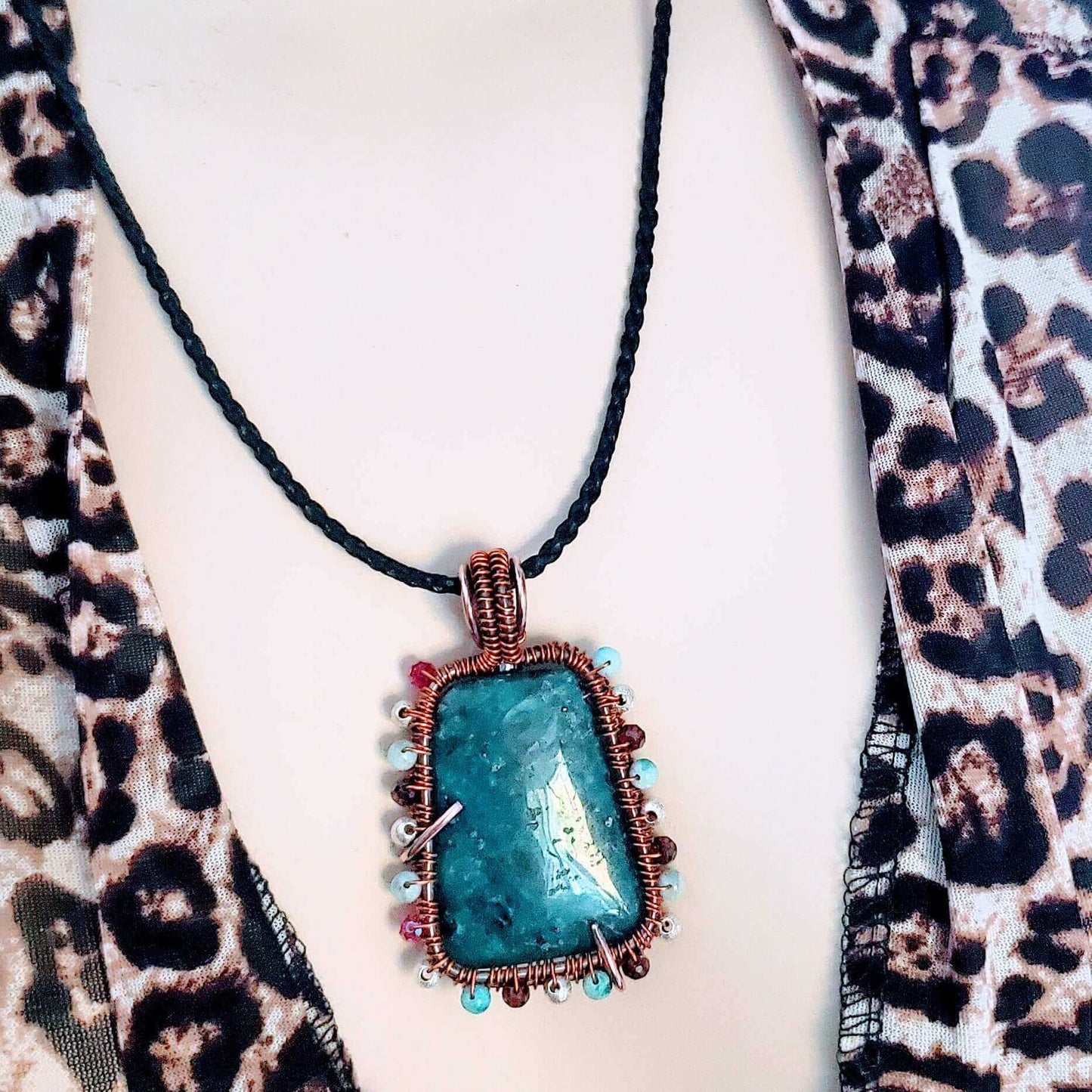 Reversible Copper Wire Wrapped Dancing Ballerina Pendant