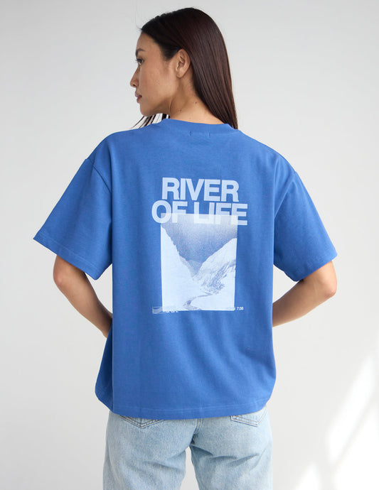 Heavyweight Cotton Boxy Tee River of Life Heavyweight Tee