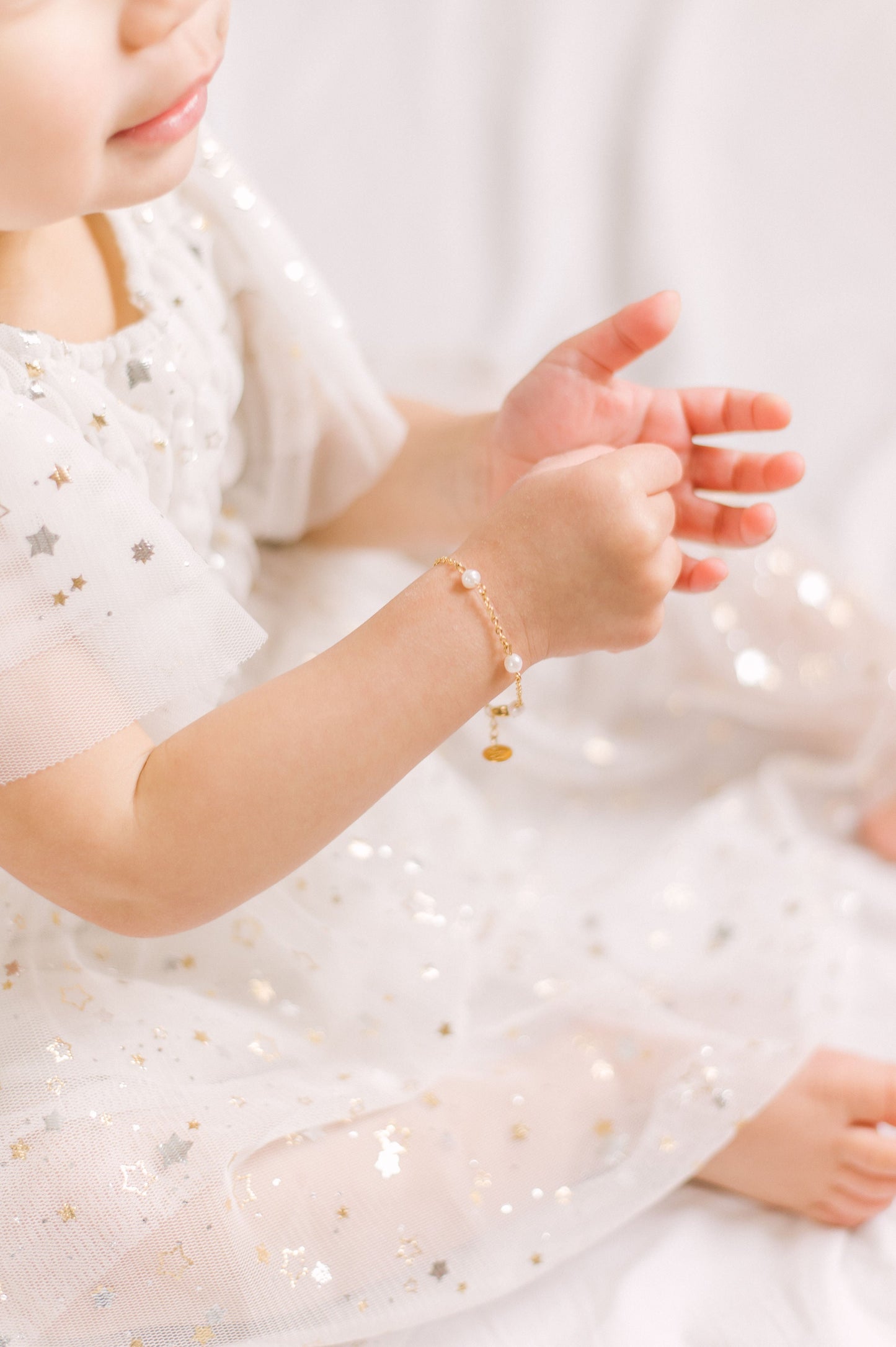 Freshwater Pearl Adjustable Baby & Child Bracelet Evelynn
