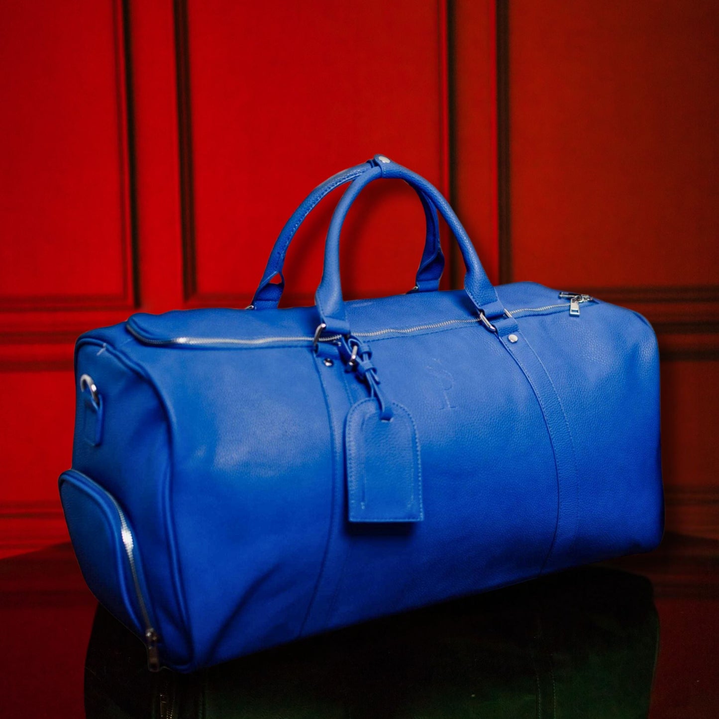 Luxury Leather Waterproof Carry-On Duffle Bag Weekender