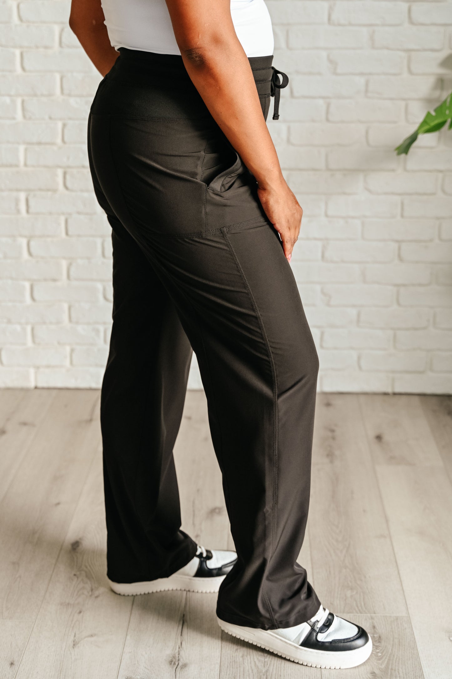 Runner's High Black Drawstring Joggers by Sweet Rae's Boutique