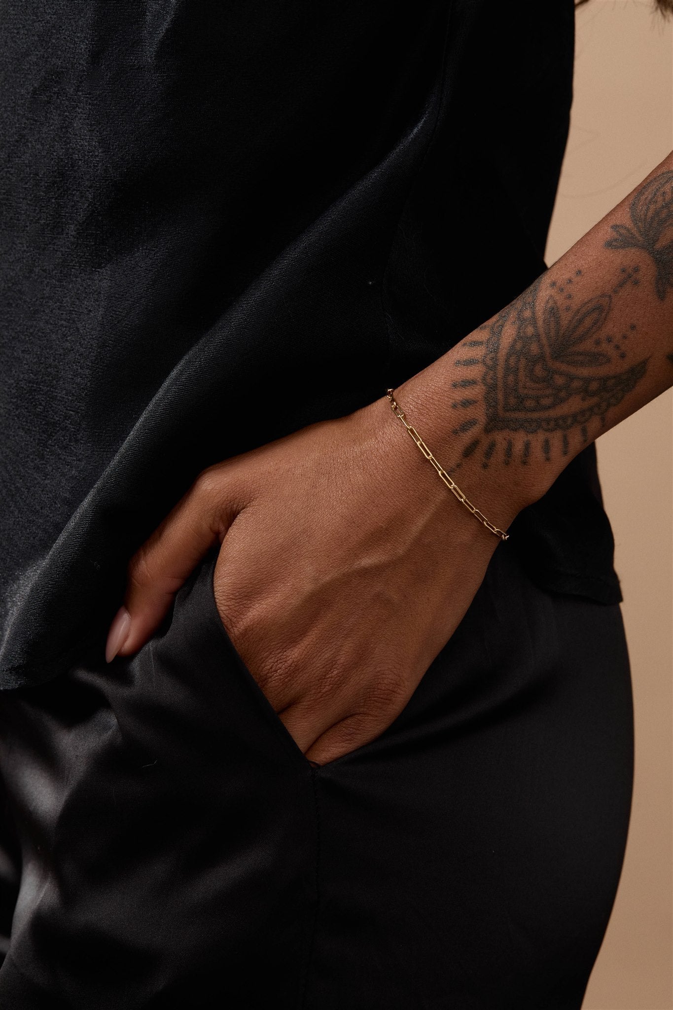 14k Gold Filled Paperclip Chain Bracelet Rylan The First Layer