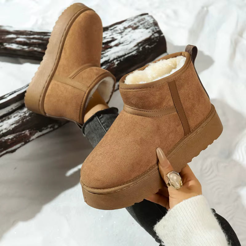 Thick Sole Women’s Snow Boots Outdoor Winter Footwear