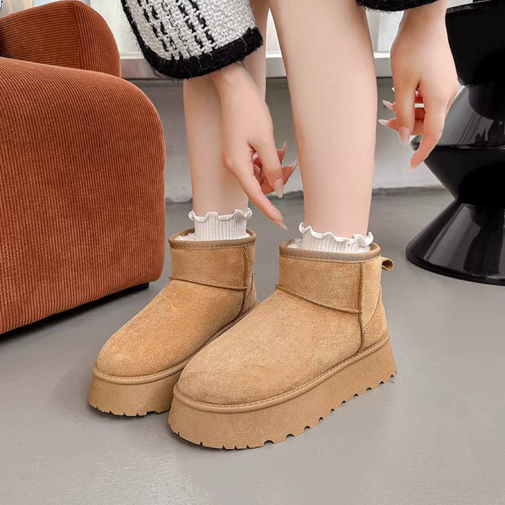 Thick Sole Women’s Snow Boots Outdoor Winter Footwear