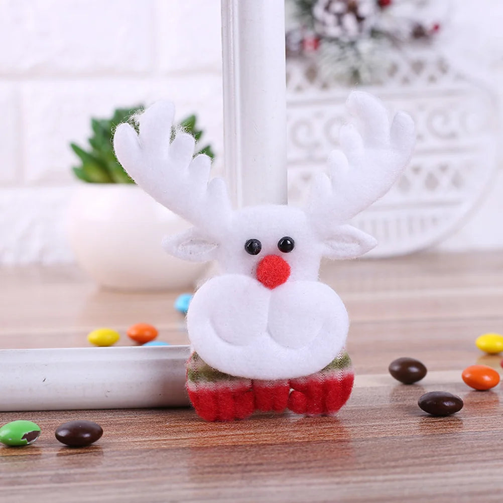 6 Pcs Christmas Glow Brooch The Flash Toys Brooches Chic Lovely Adornments LED Badges Supplies Cotton Child