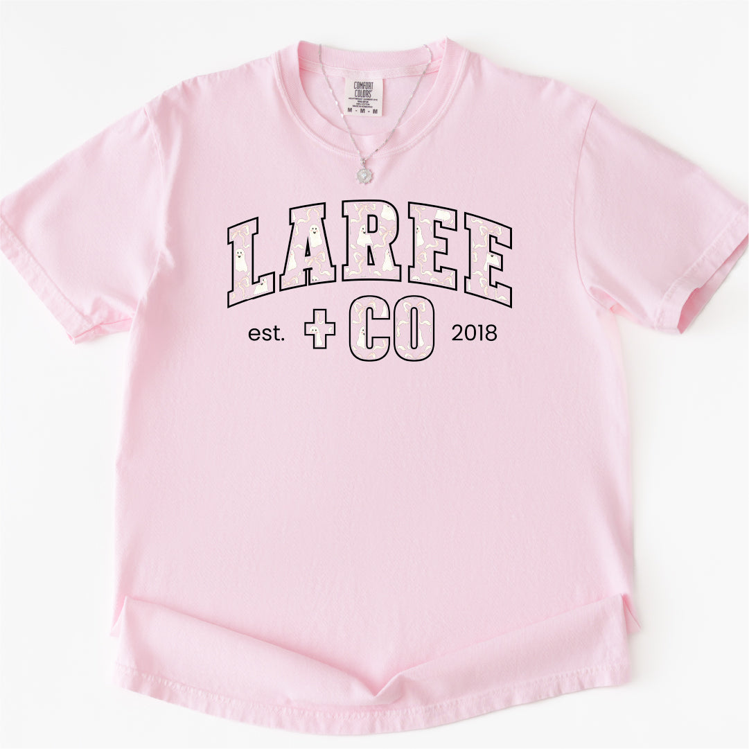 Scarlett Ghosts LC Pattern Tee Unisex Cotton T-Shirt Laree + Co