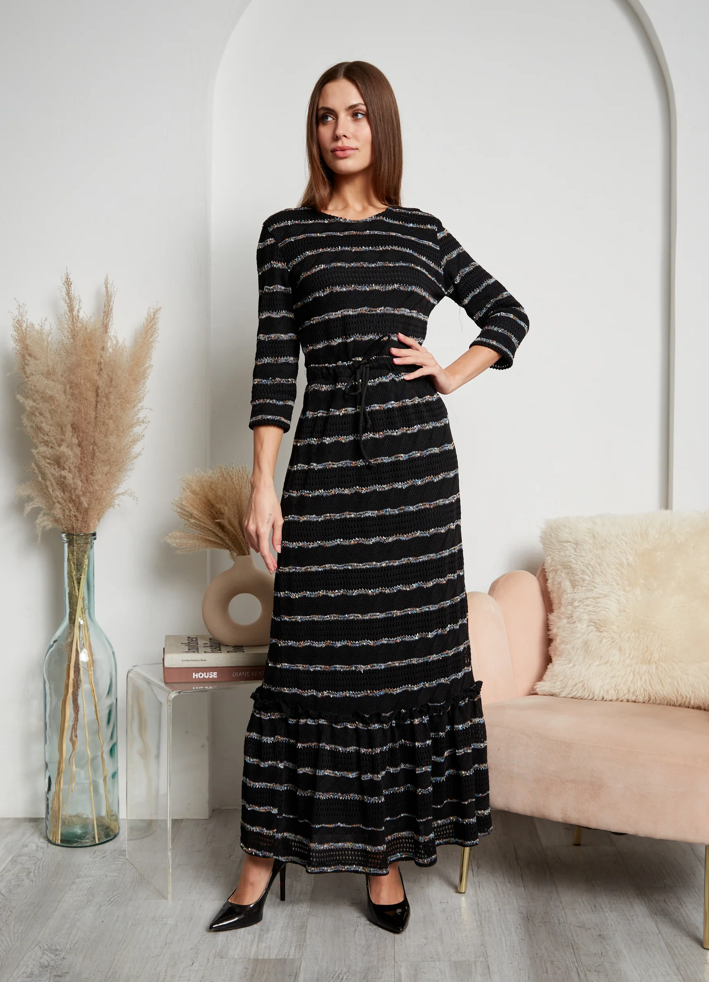 Cotton Adjustable Waist Knit Dress Shai - Japparel