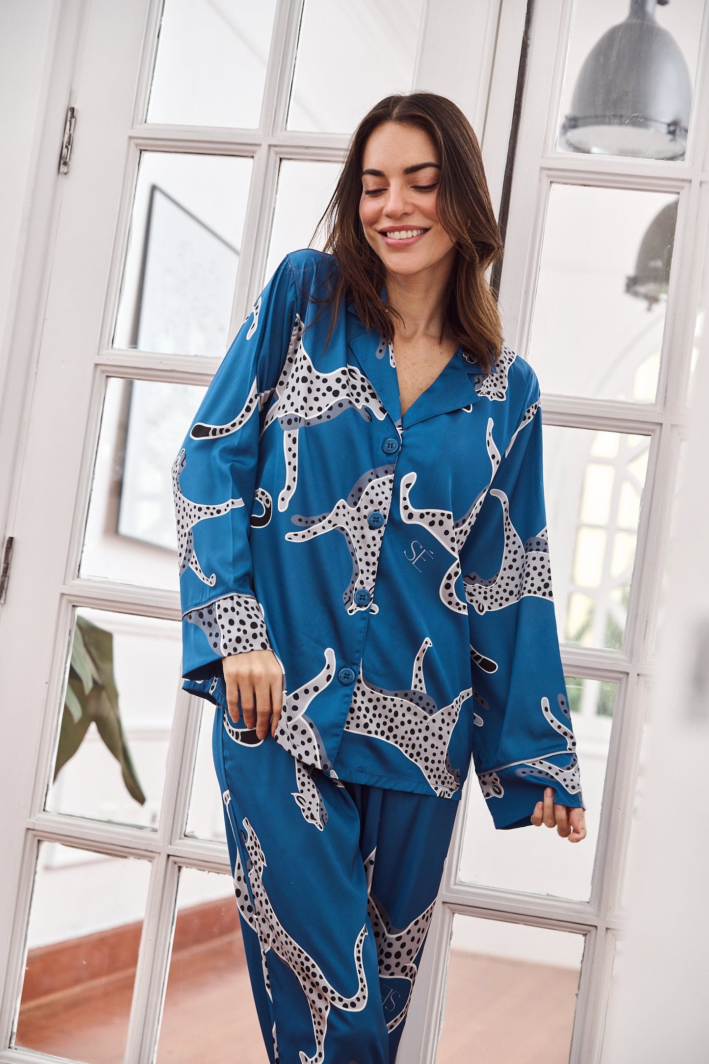 Washable Silk Savannah Sky Pajama Set