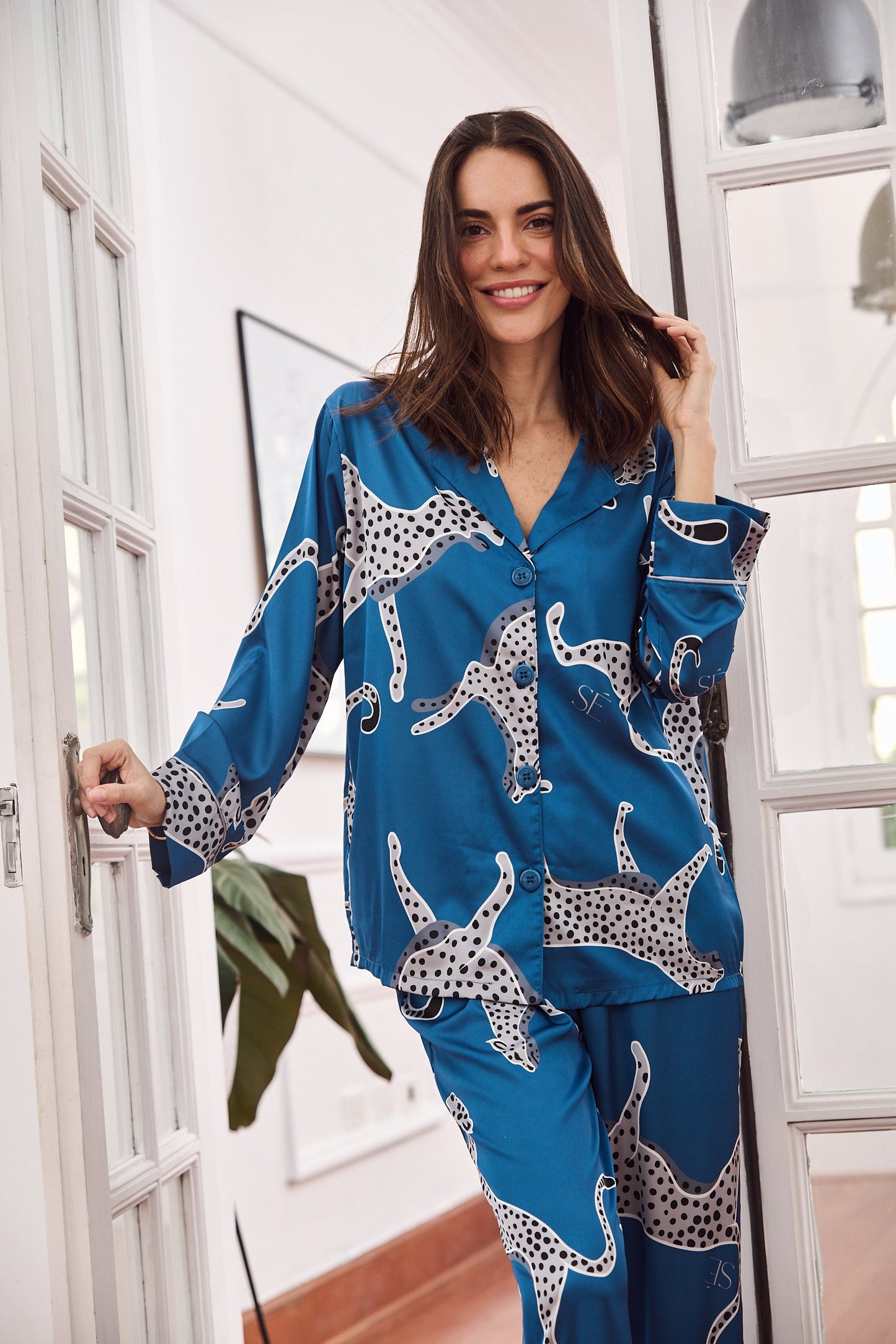 Washable Silk Savannah Sky Pajama Set