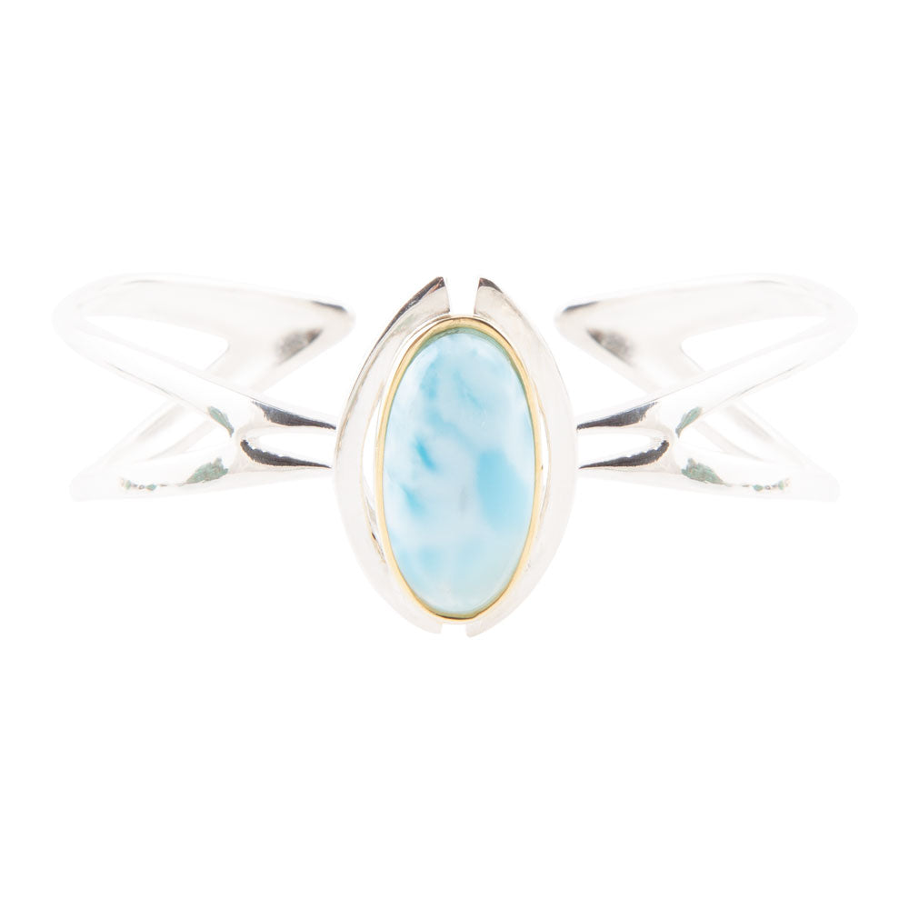 Larimar Adjustable Sterling Silver Cuff Bracelet Barse Jewelry